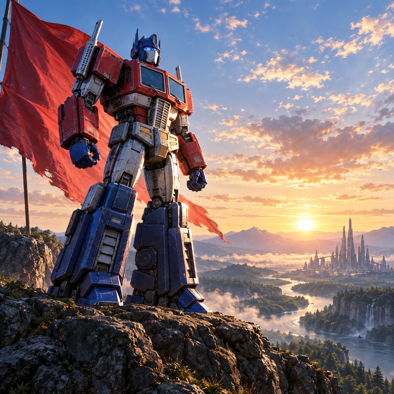 Optimus Prime AI voice freedom monologue scene