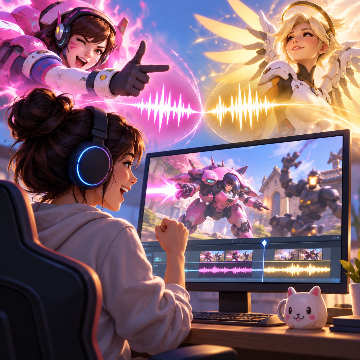 Overwatch AI voice match recap meme cut
