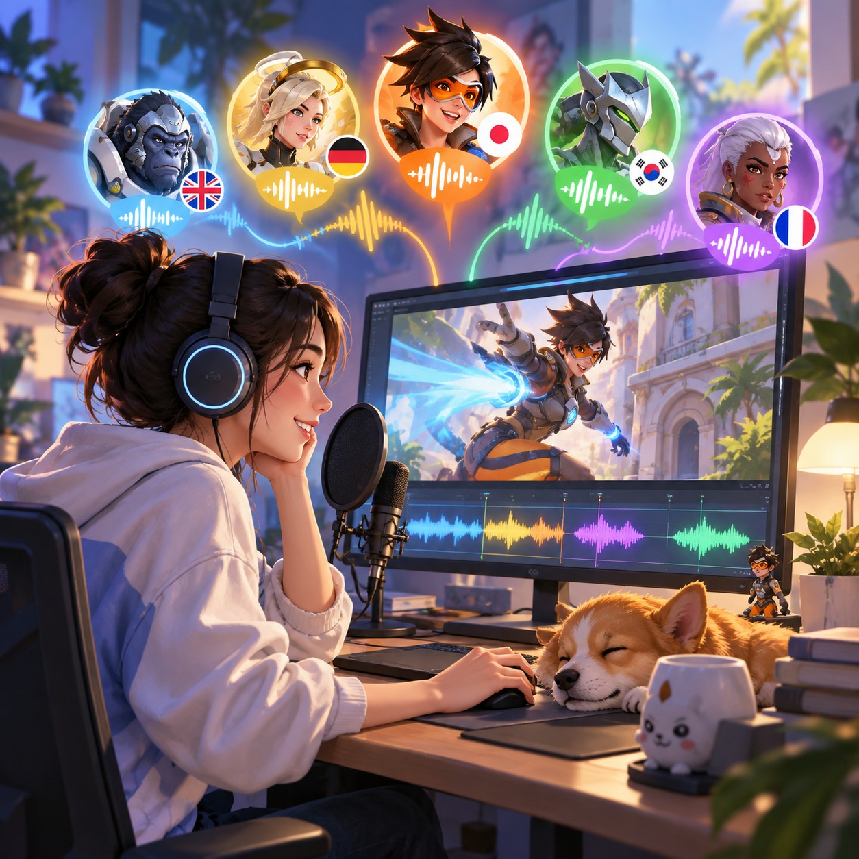 Overwatch AI voice multilingual hero dub draft