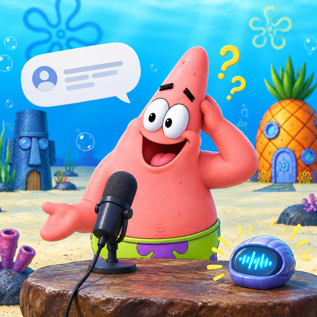 Patrick Star AI voice for goofy reply clips