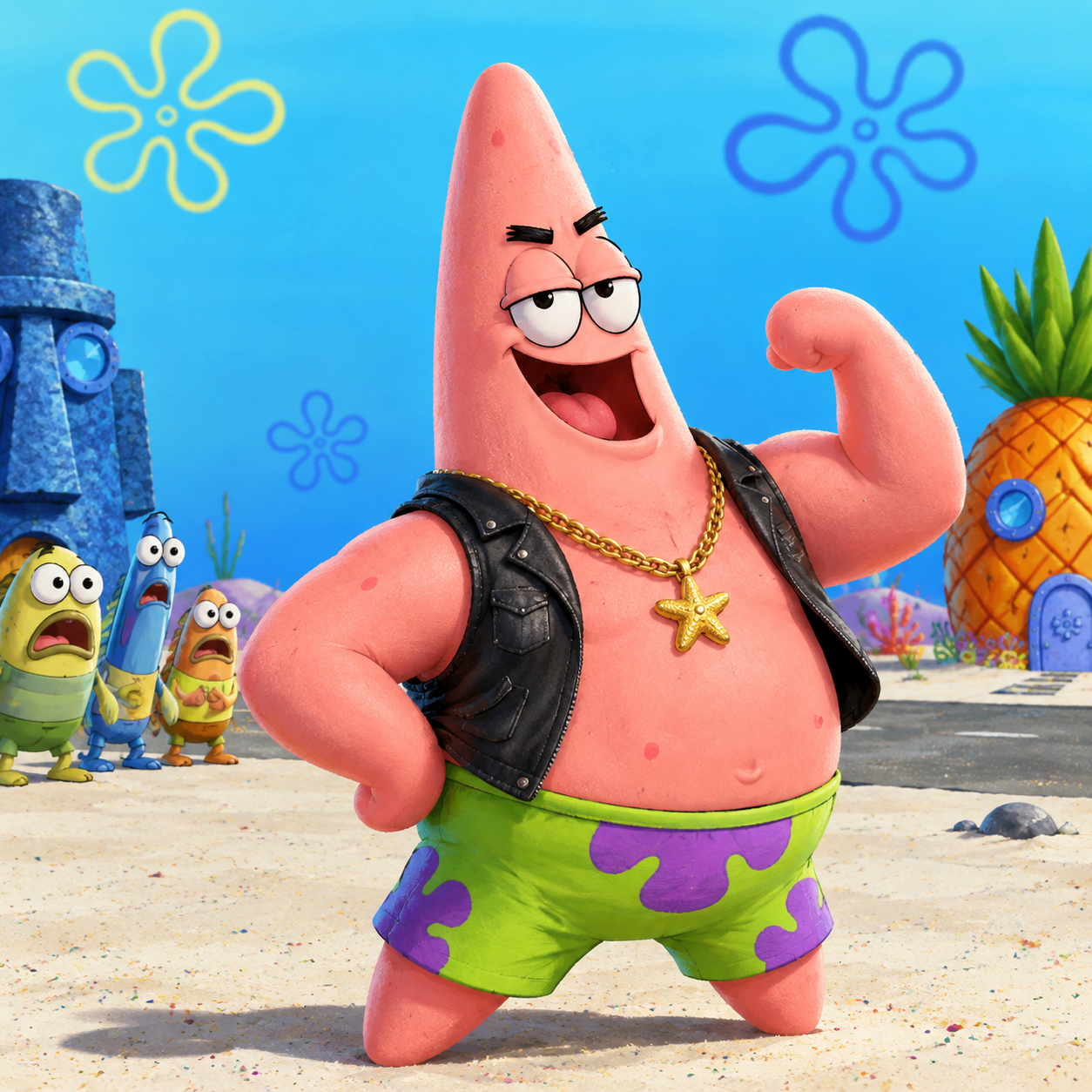 Patrick Star AI voice for Dirty Dan parody skits