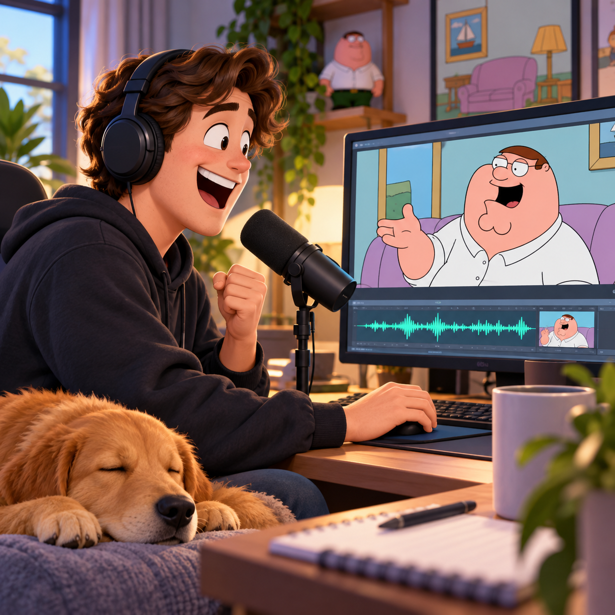 Peter Griffin AI voice for viral comedy clips