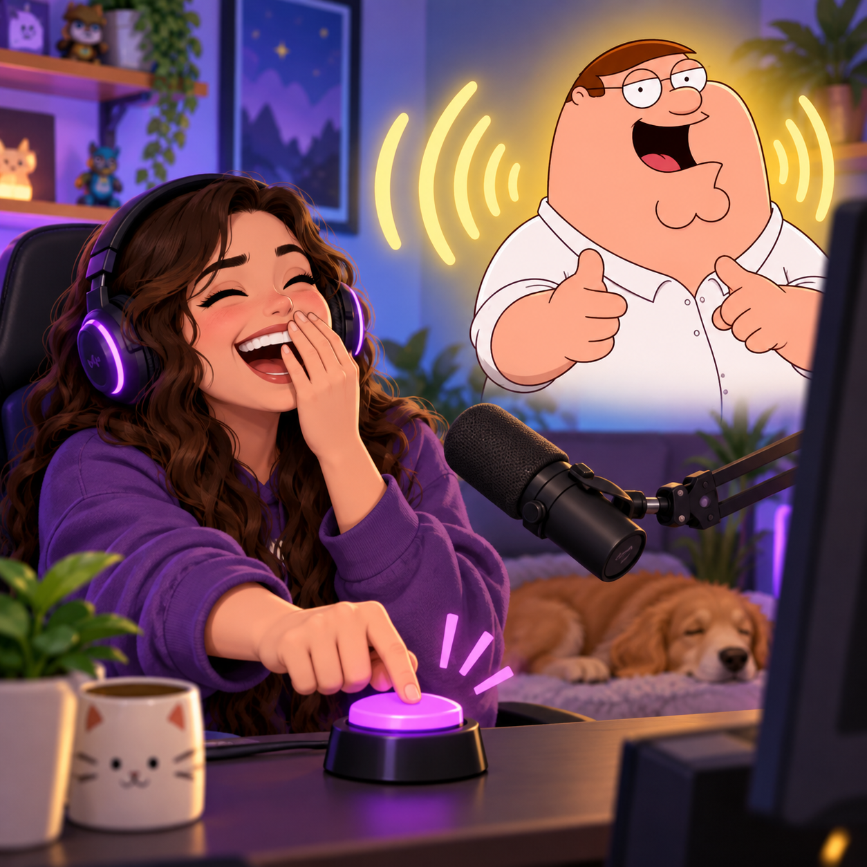 Peter Griffin AI voice for livestream chat bits