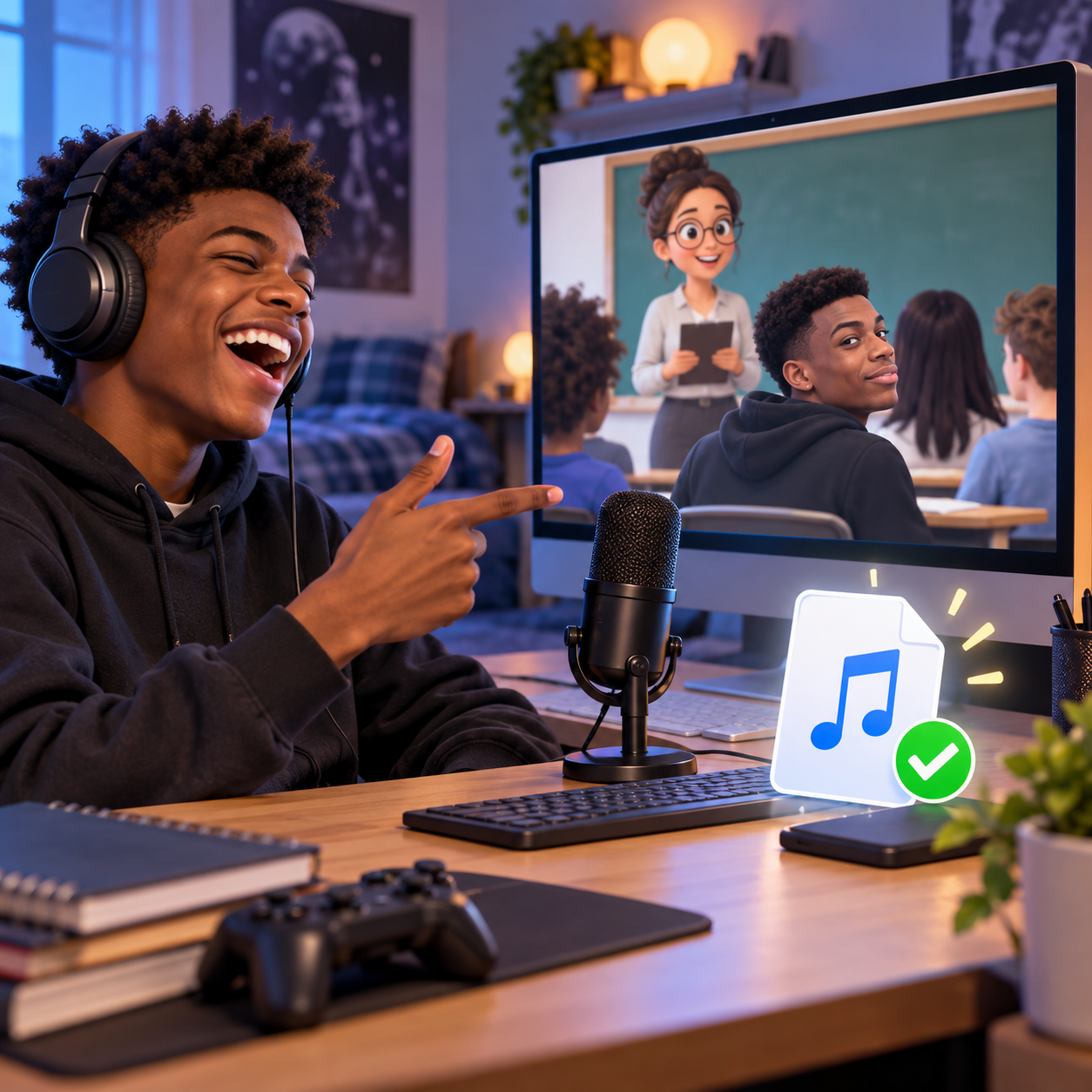 Quandale Dingle AI voice for school login jokes