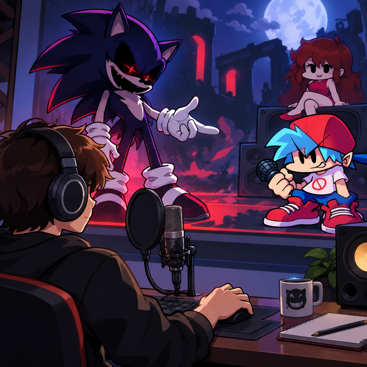Rewrite Sonic AI voice in a rhythm game scene