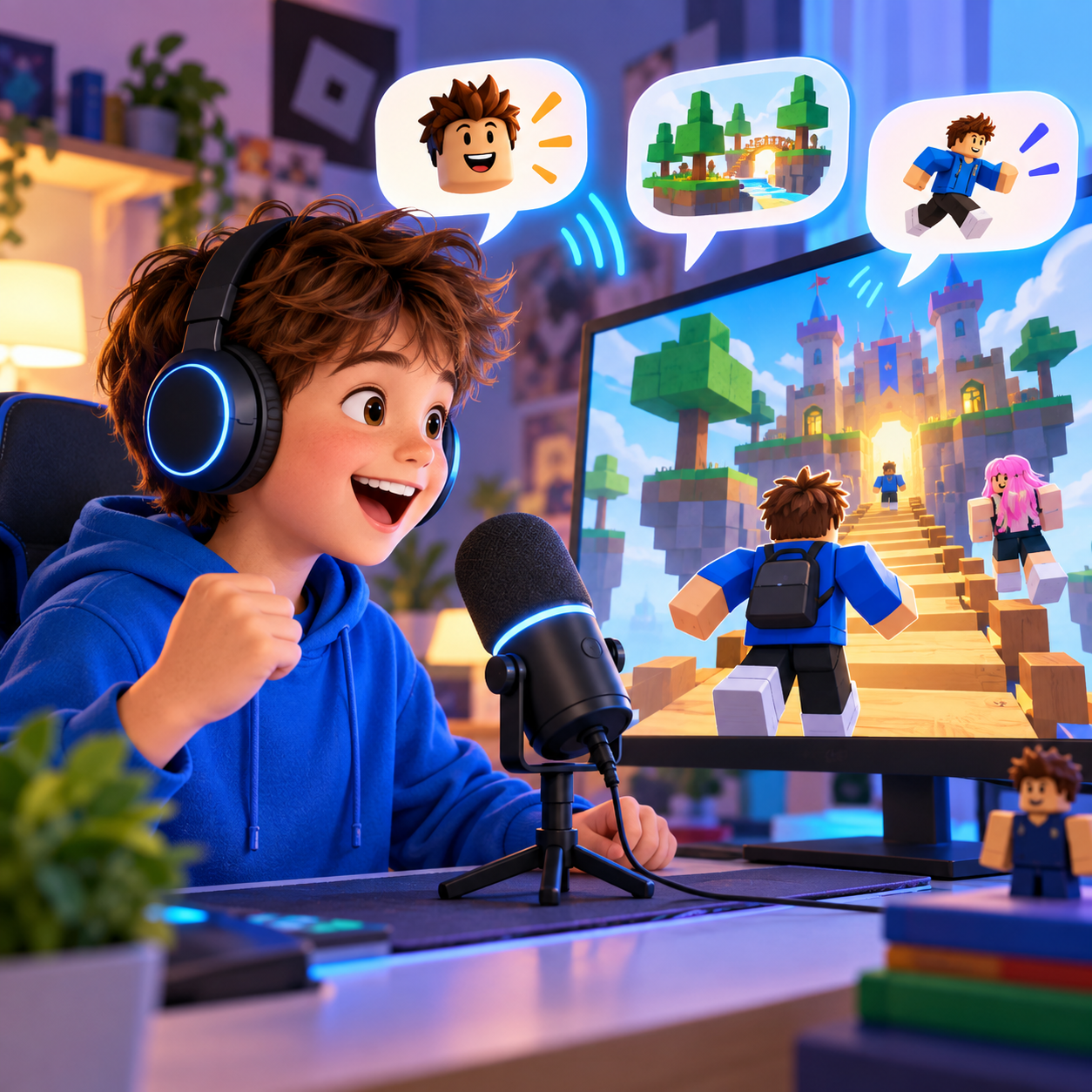 Roblox AI voice over kids gameplay edits