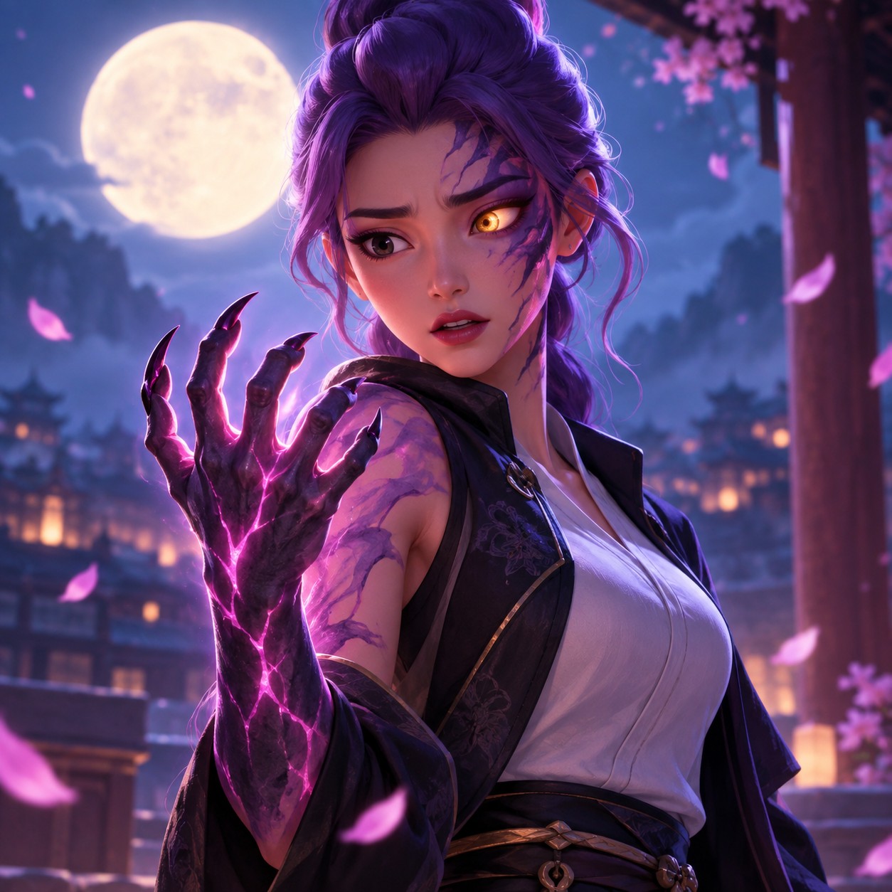 Rumi AI voice frames a secret half-demon reveal for a character short.