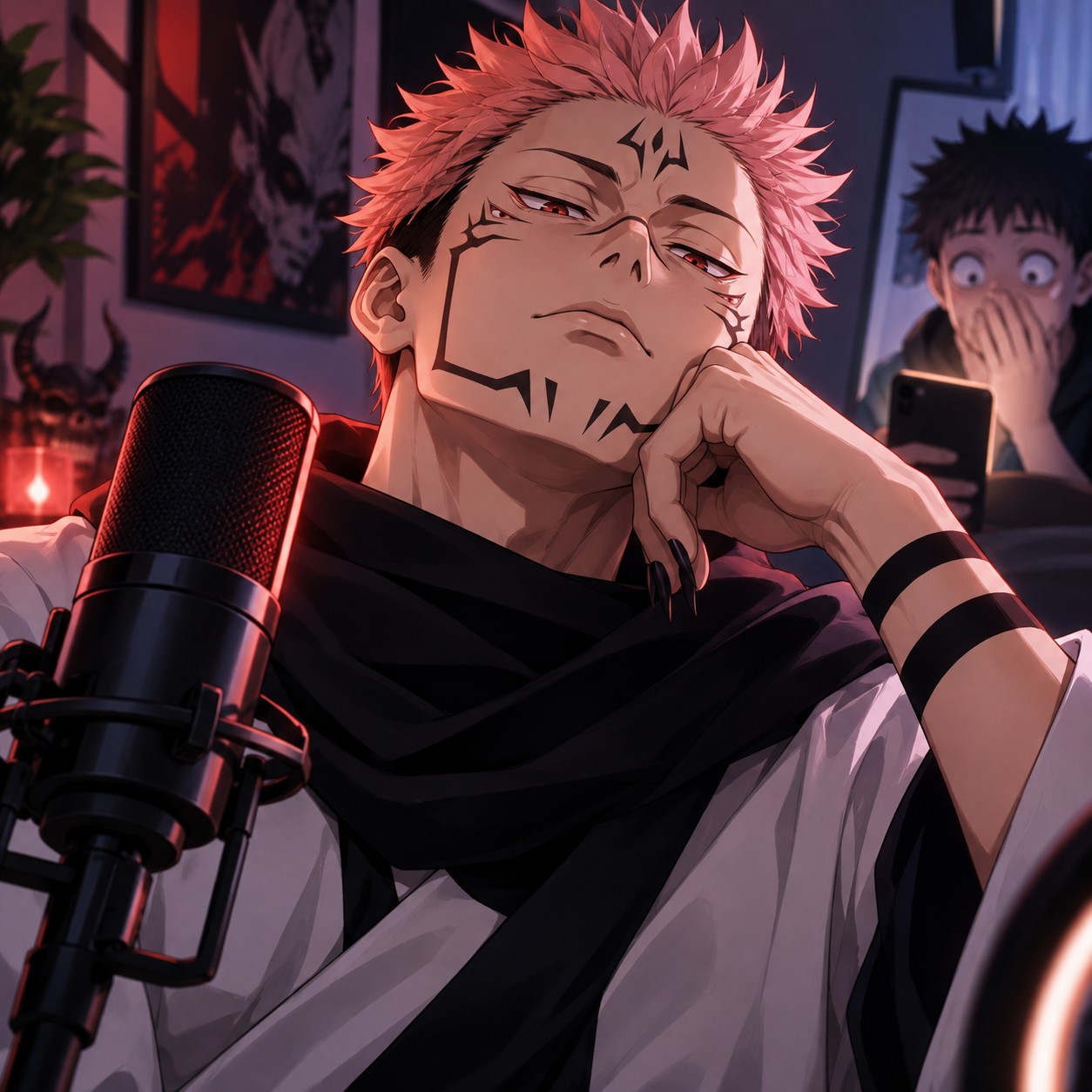 Ryomen Sukuna AI voice for cold meme threat cuts