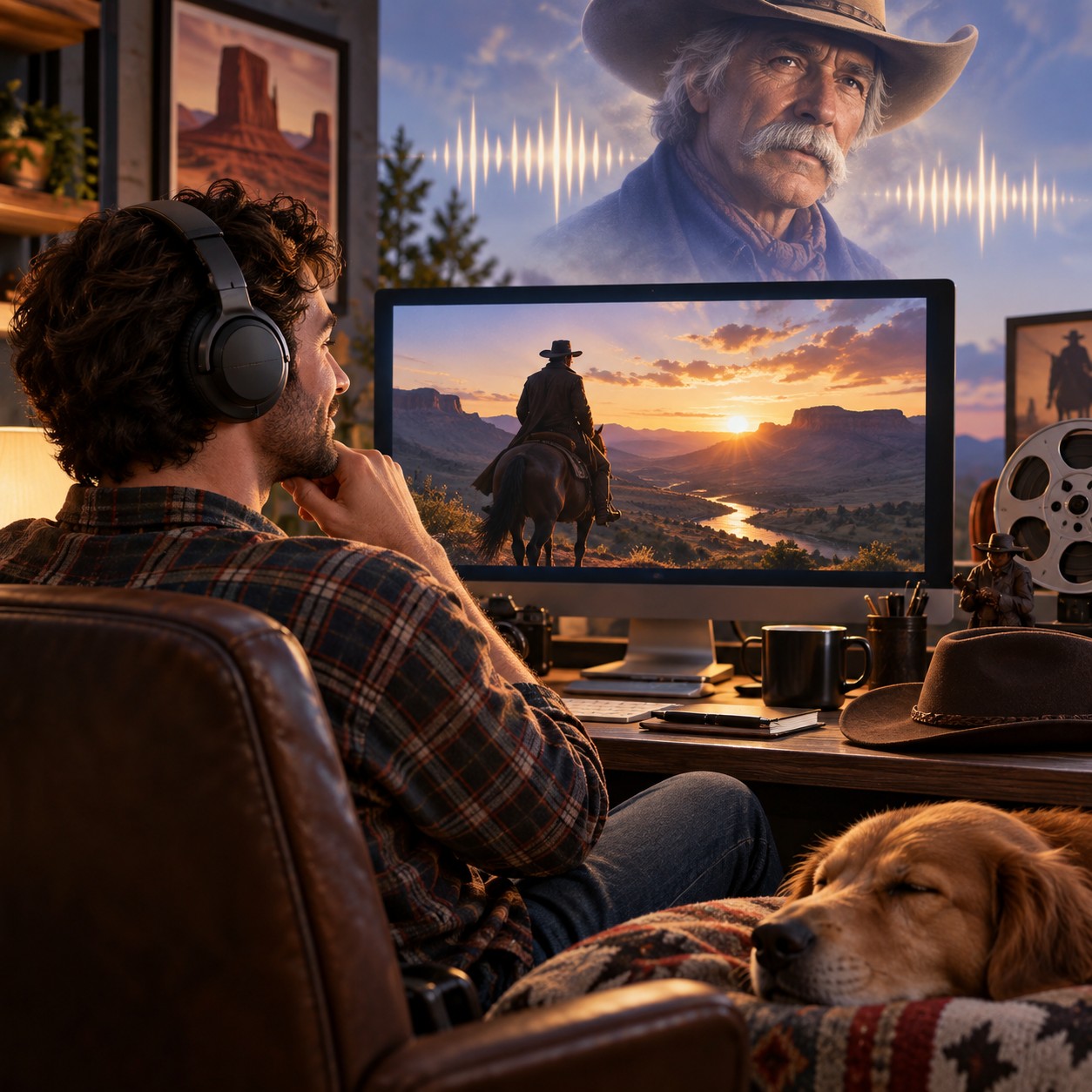Sam Elliott AI voice for film fan narration