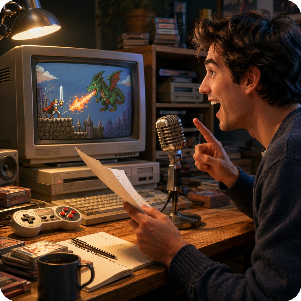 SAM Software Automatic Mouth gives an AI voice to a retro gaming announcement.