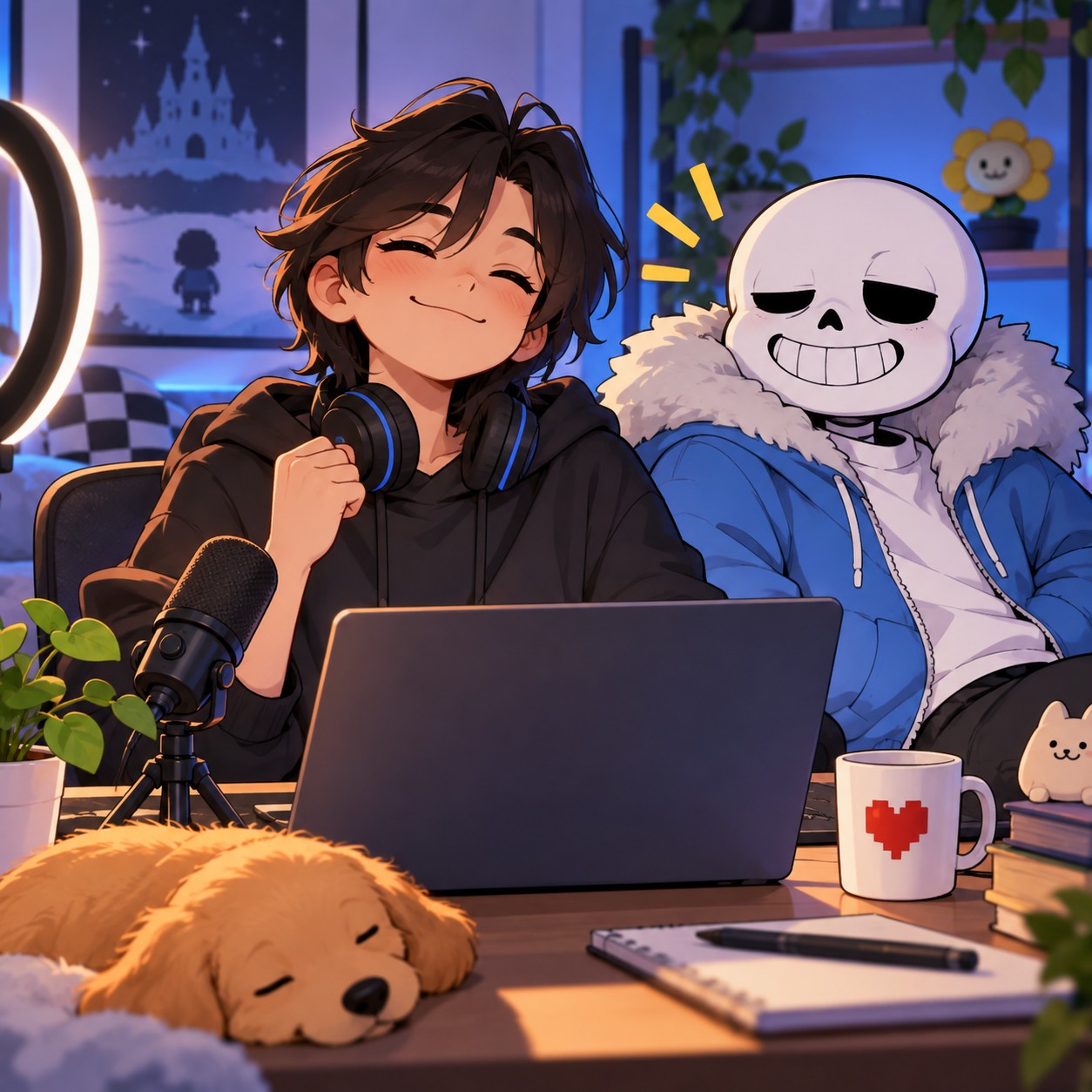 Sans AI voice for an Undertale meme punchline edit