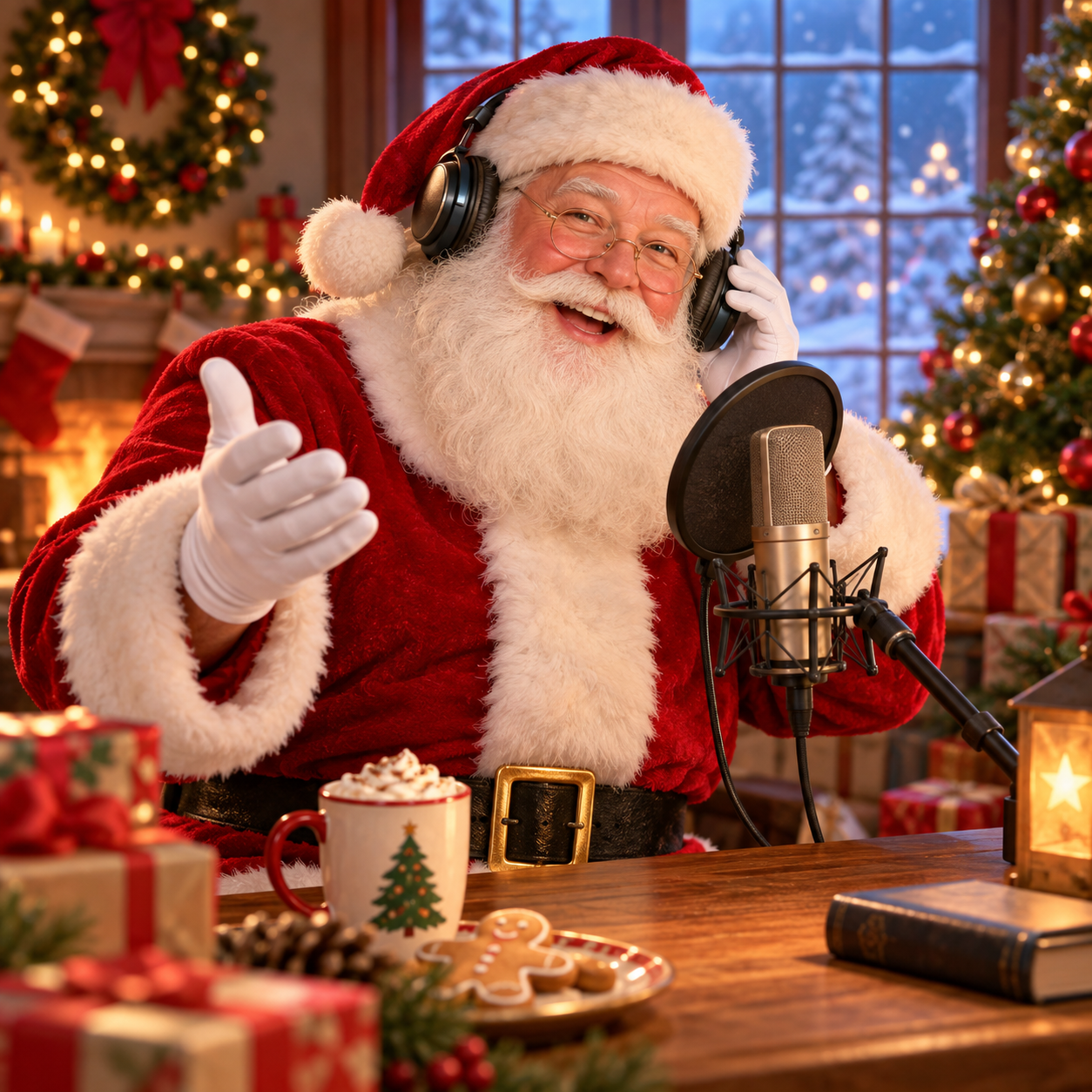 Santa Claus AI voice for festive marketing audio