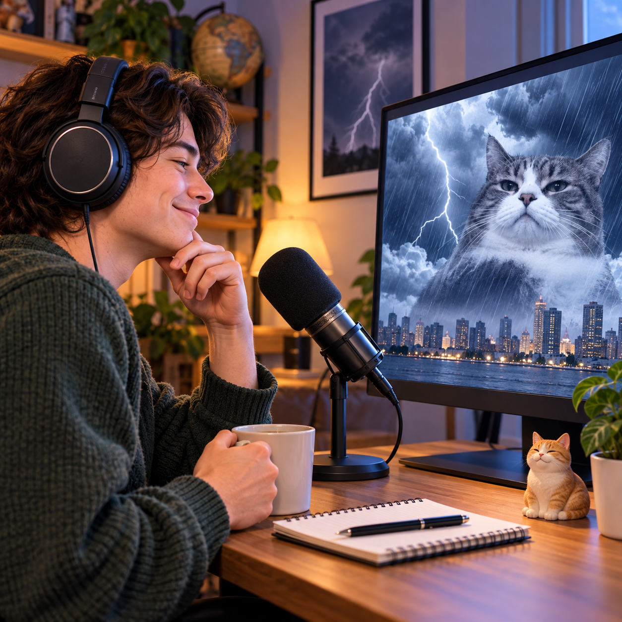 ScanSoft Tom AI voice reading a retro meme bulletin