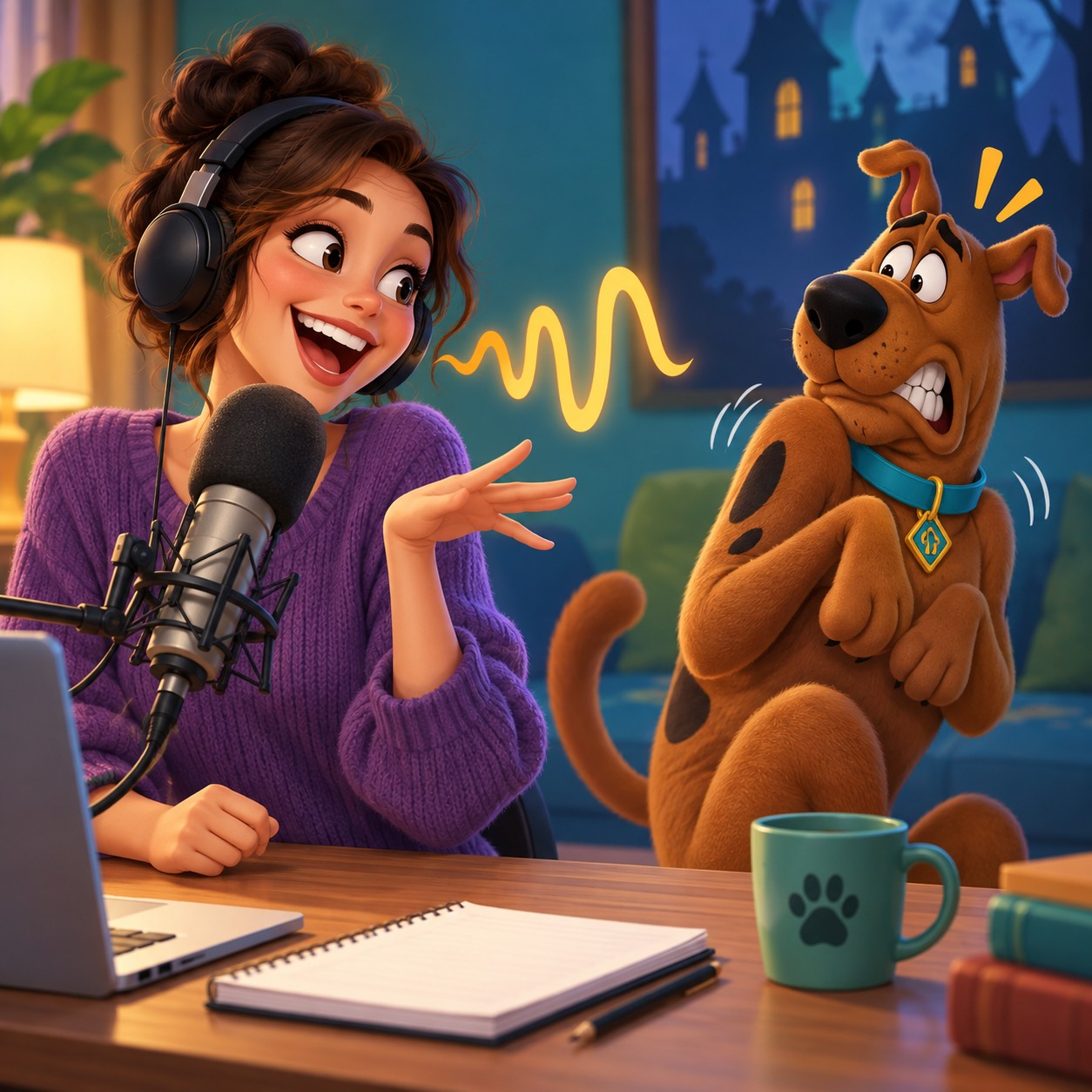 Scooby-Doo AI voice catchphrase tag for cartoon edits