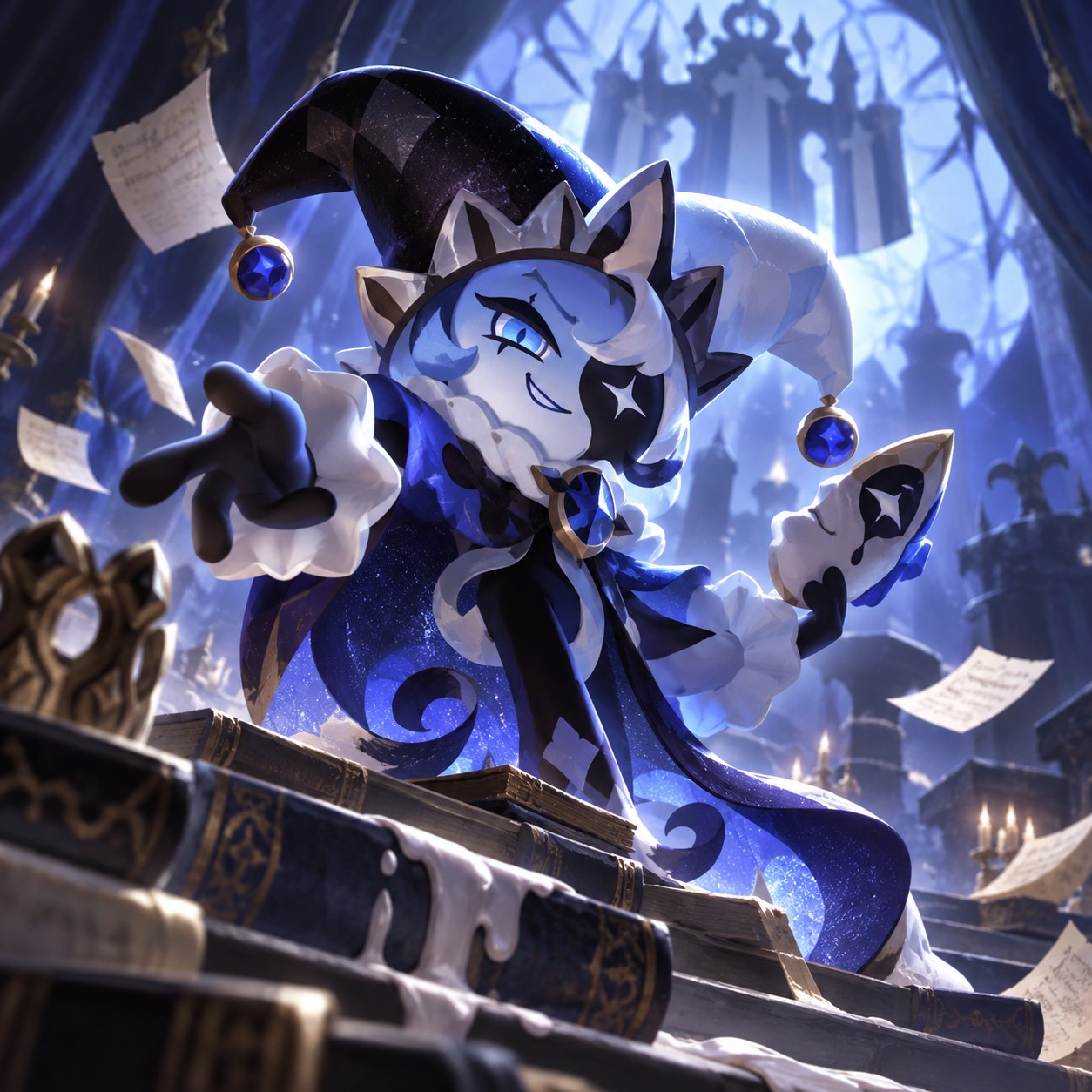 Shadow Milk Cookie AI voice for a dark game trailer edit