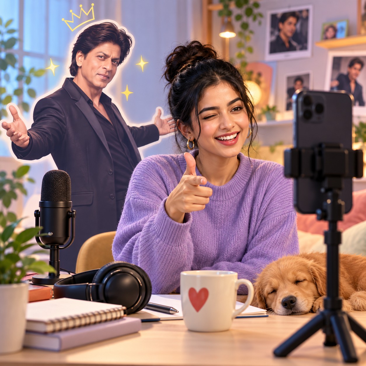 Shah Rukh Khan AI voice used for calm speech parody