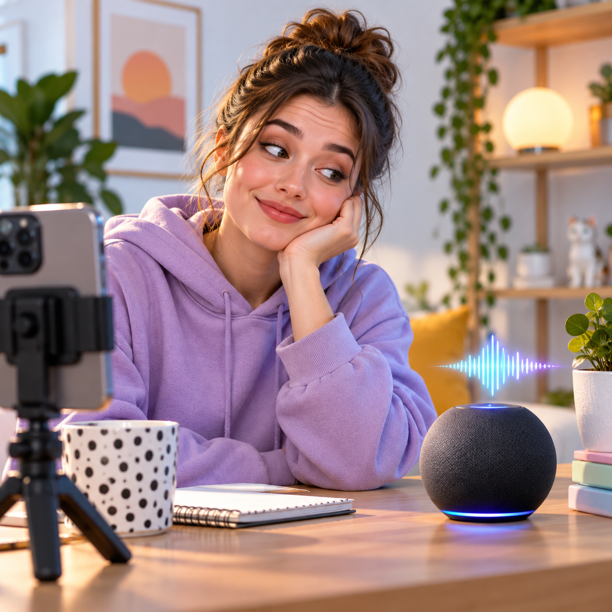 Siri AI voice delivering deadpan punchline