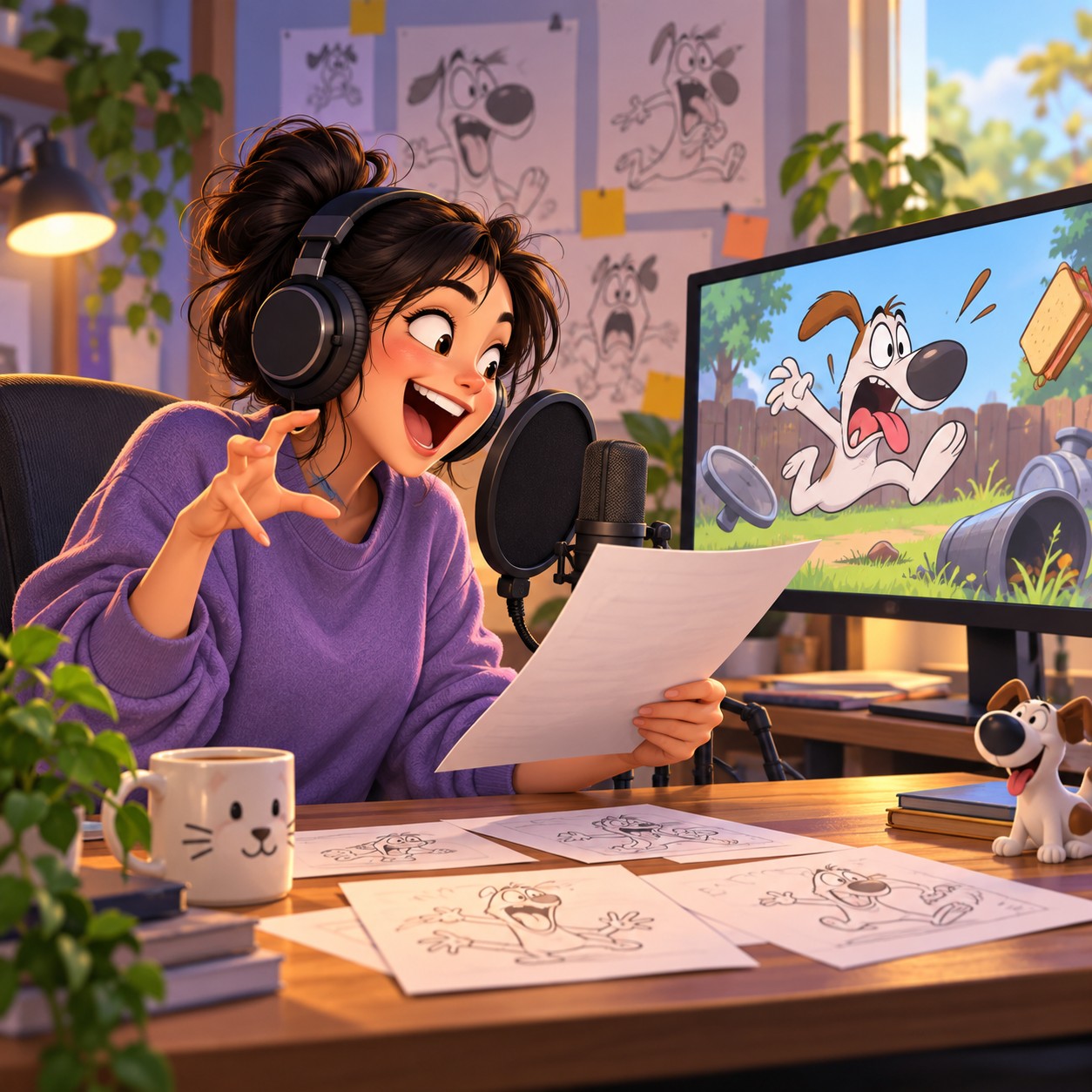 Stitch AI voice for YouTube cartoon skit bits