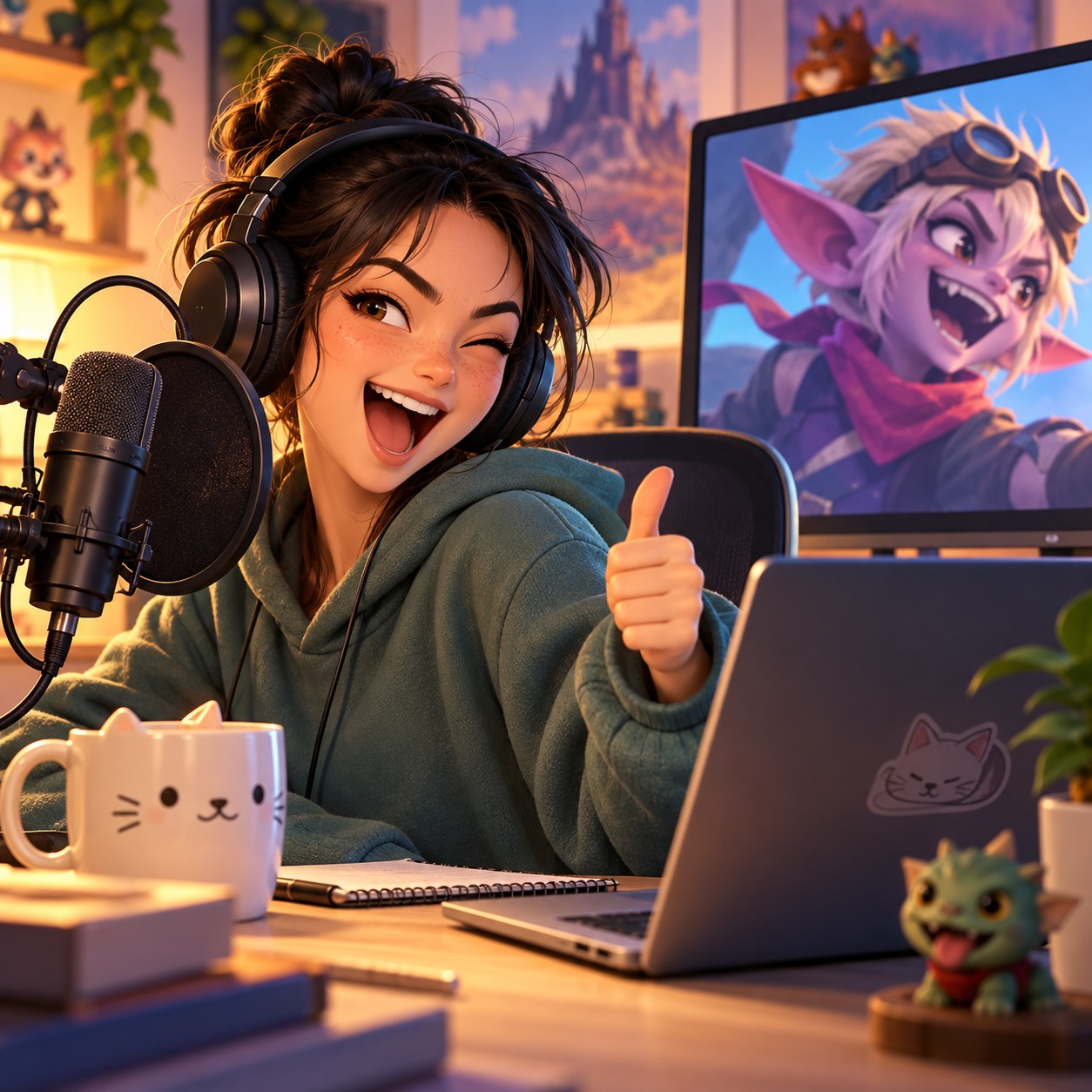 Stitch AI voice for playful fan dub lines