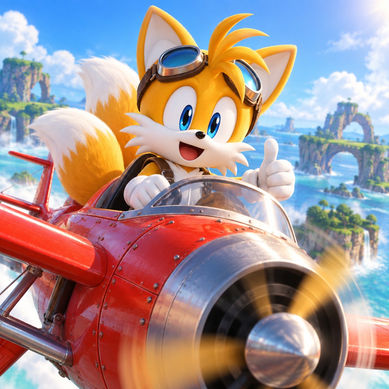 Tails AI voice for bright flight call edits