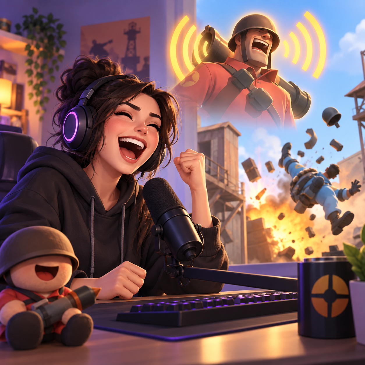Team Fortress 2 AI voice for streaming respawn alert