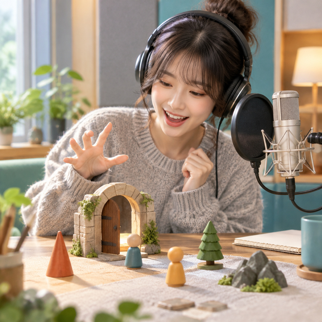 Tenna AI voice linking clips in a game-show recap