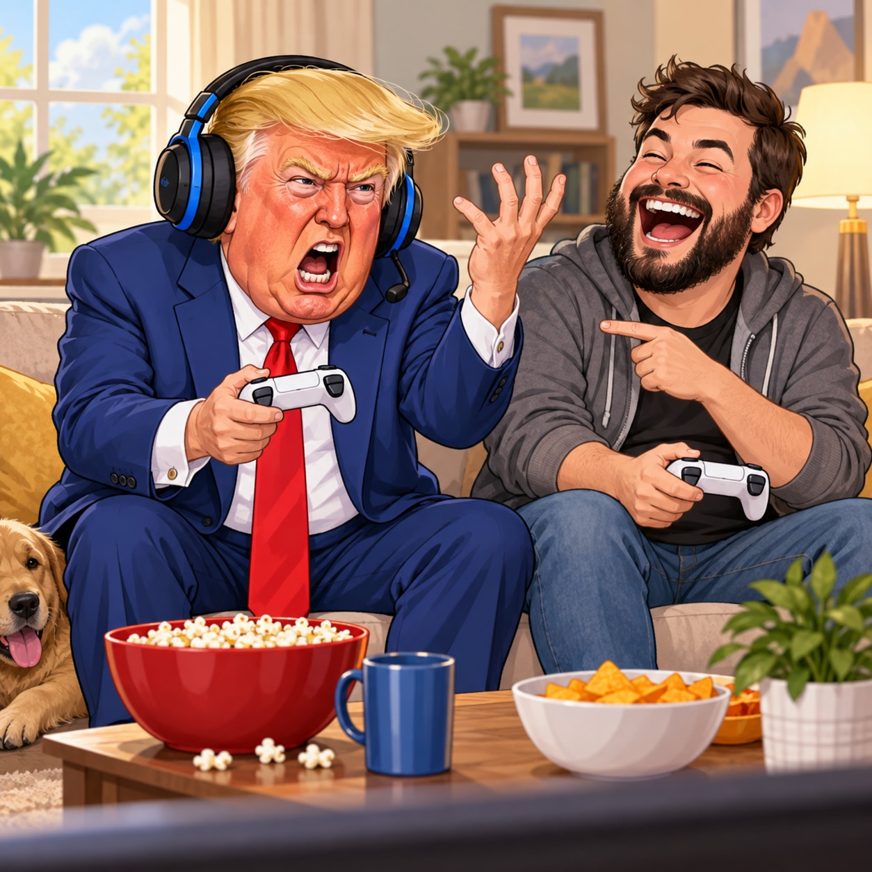 Trump AI voice for gaming argument parody clips
