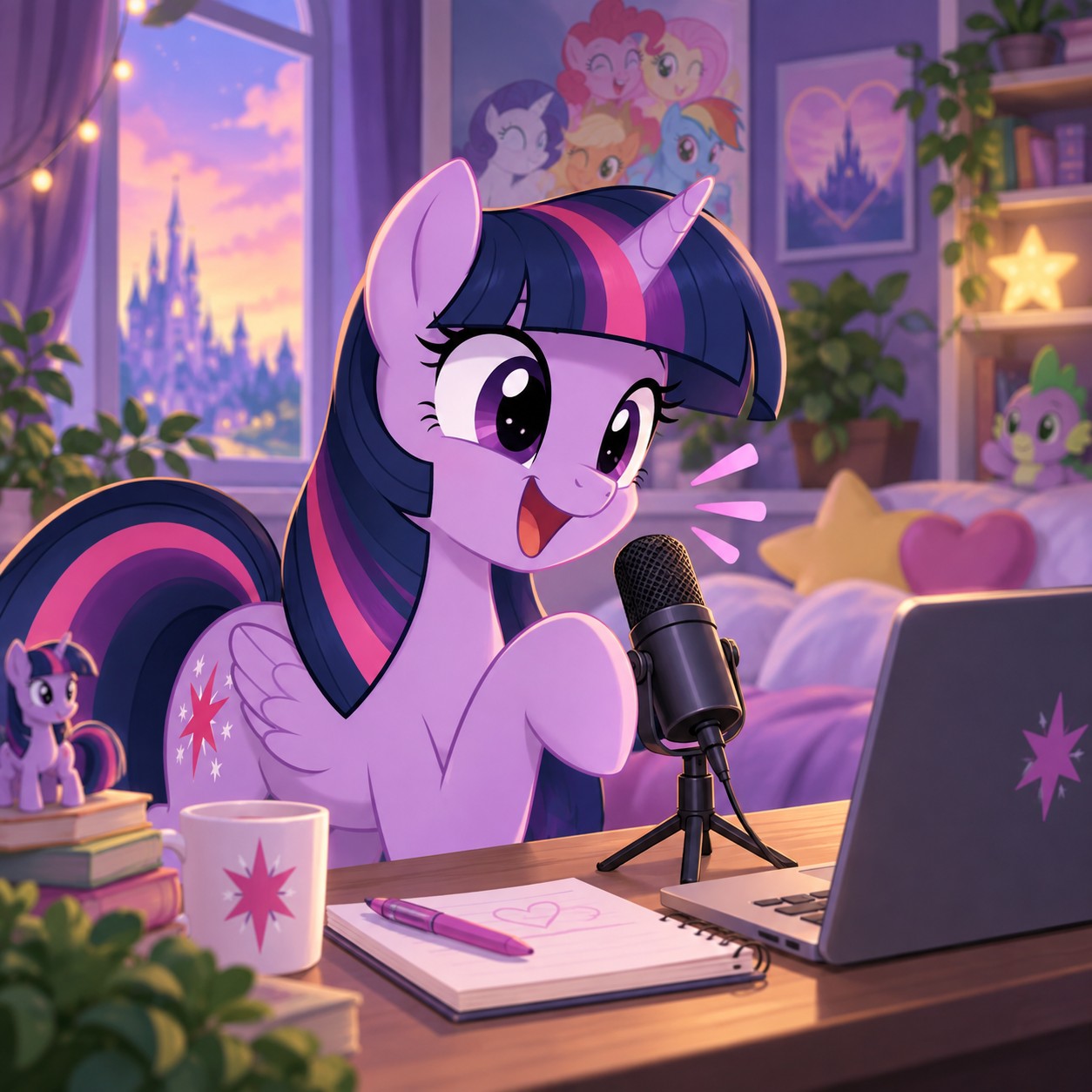 Twilight Sparkle AI voice for friendship meme replies