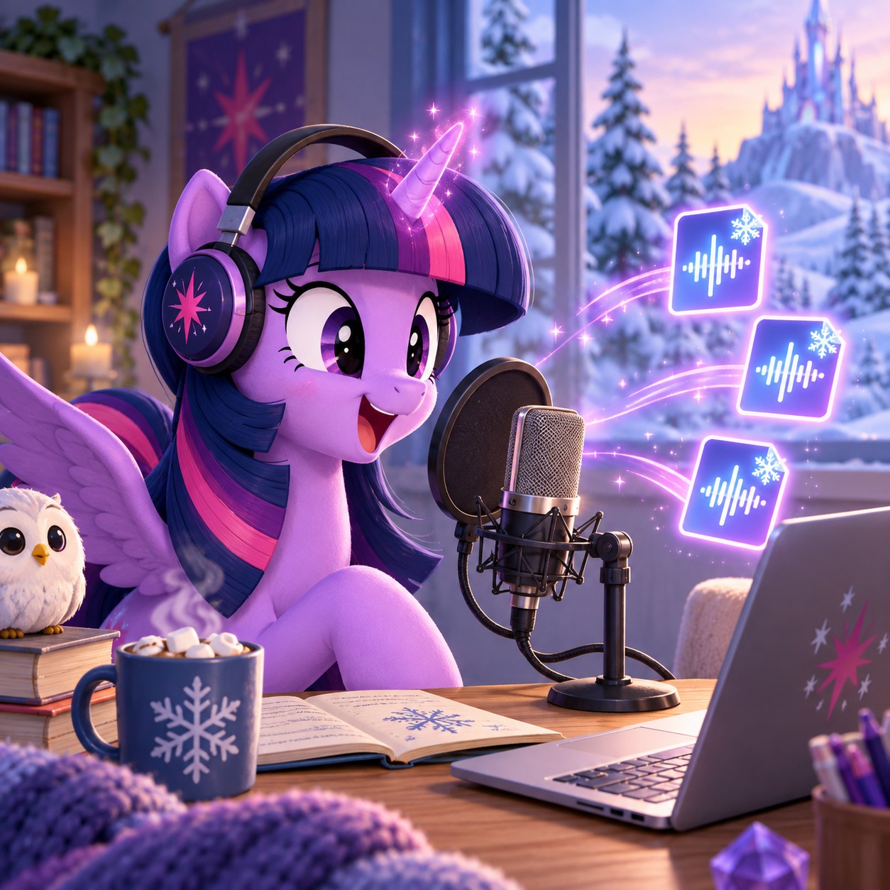 Twilight Sparkle AI voice for winter warning edits
