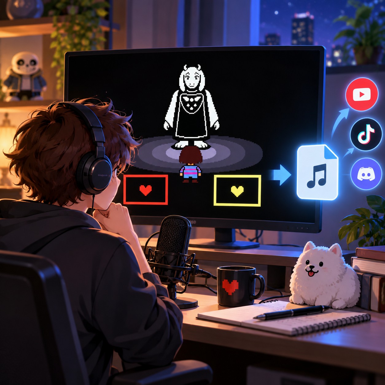 Undertale AI voice for kill or spare gaming edits