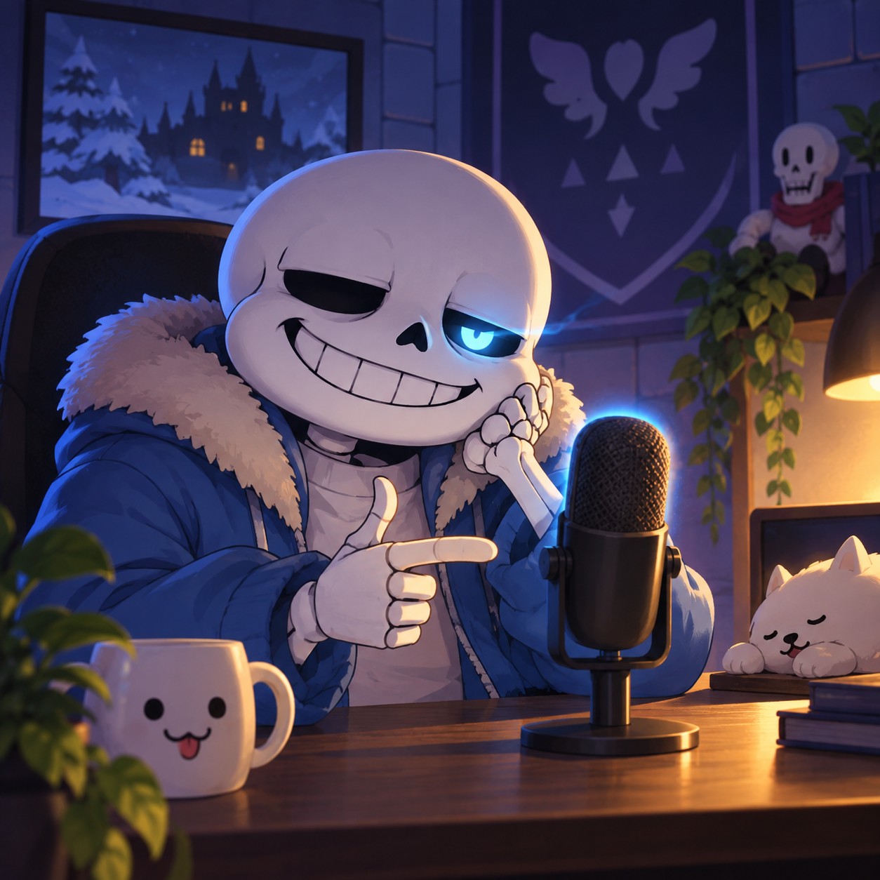 Undertale AI voice making mocking meme reply clips