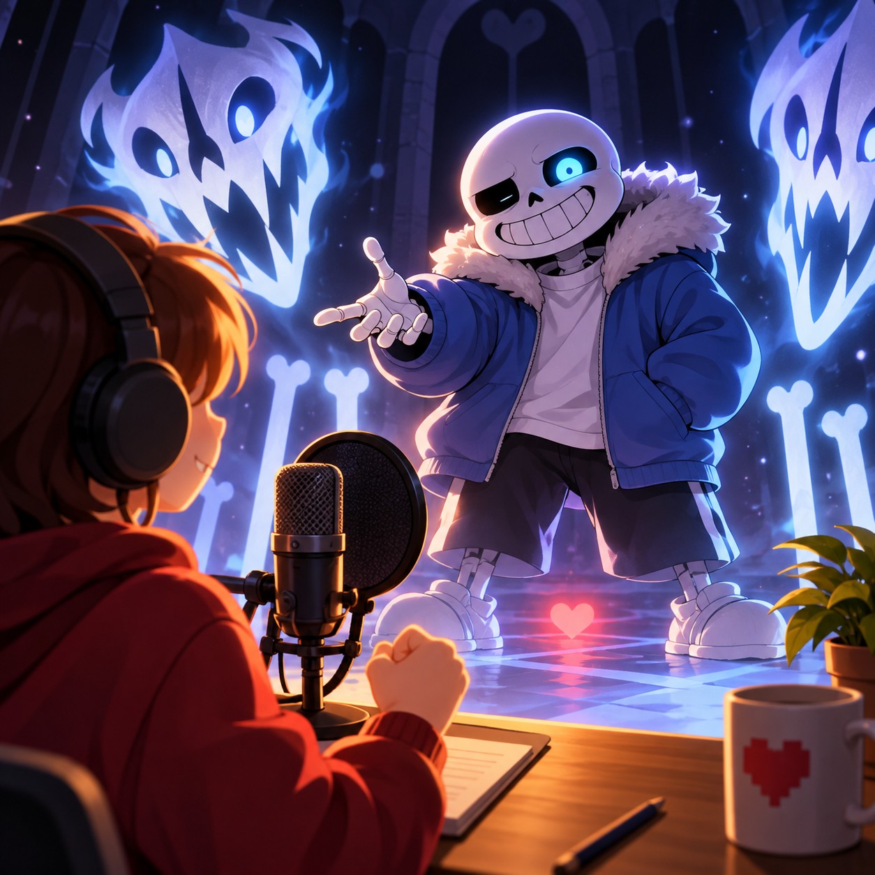 Undertale AI voice for enemy encounter dialogue clips