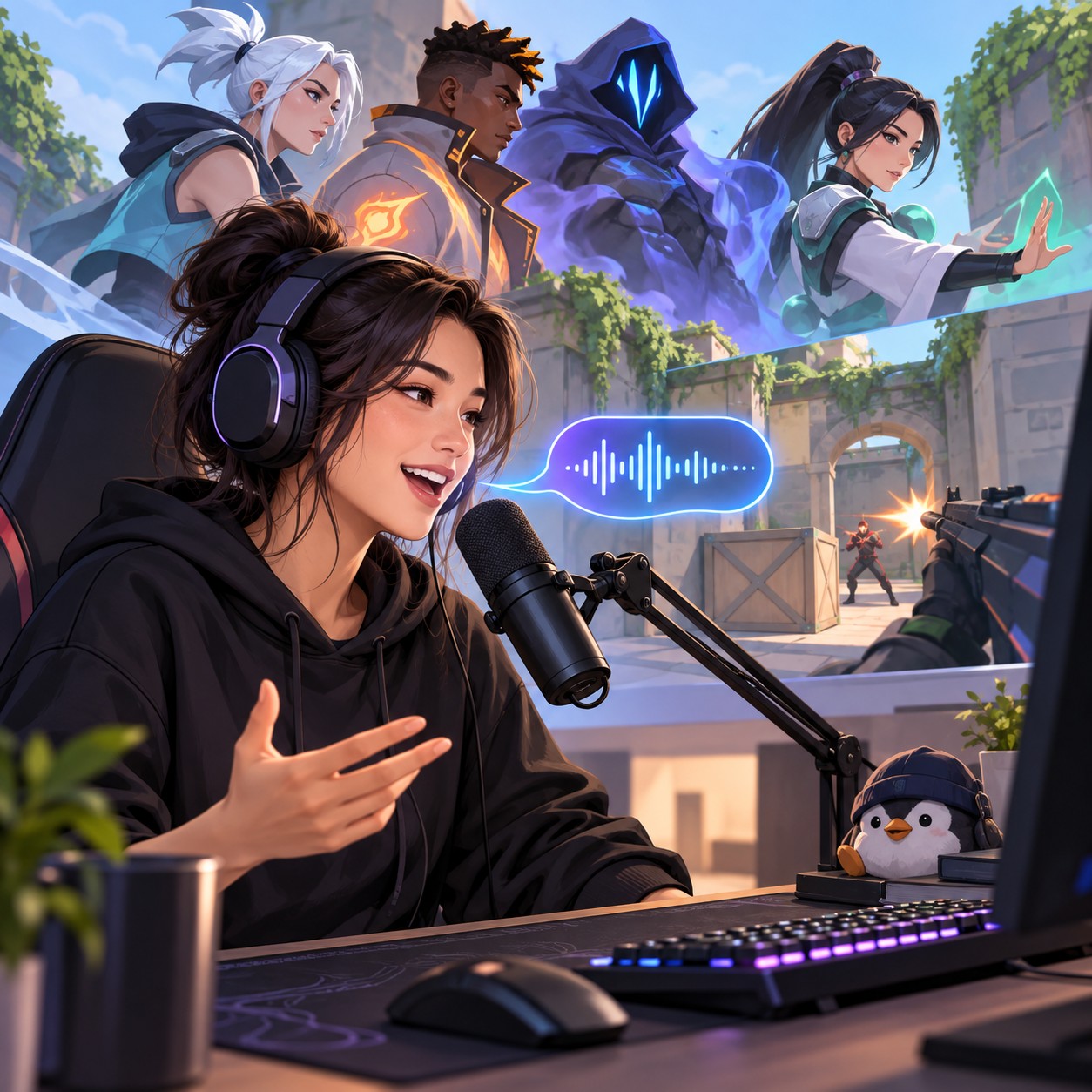 Valorant Agents AI voice for esports round callout clips