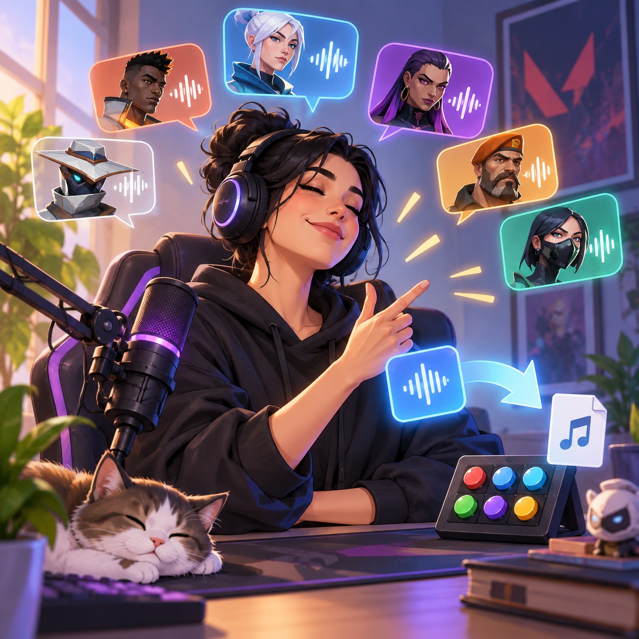 Valorant Agents AI voice for Discord reaction soundboards