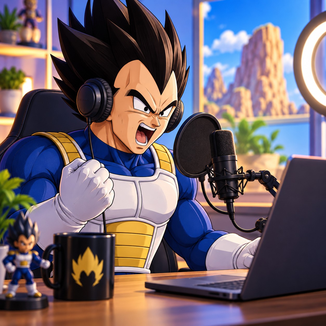 Vegeta AI voice for over 9000 meme cuts