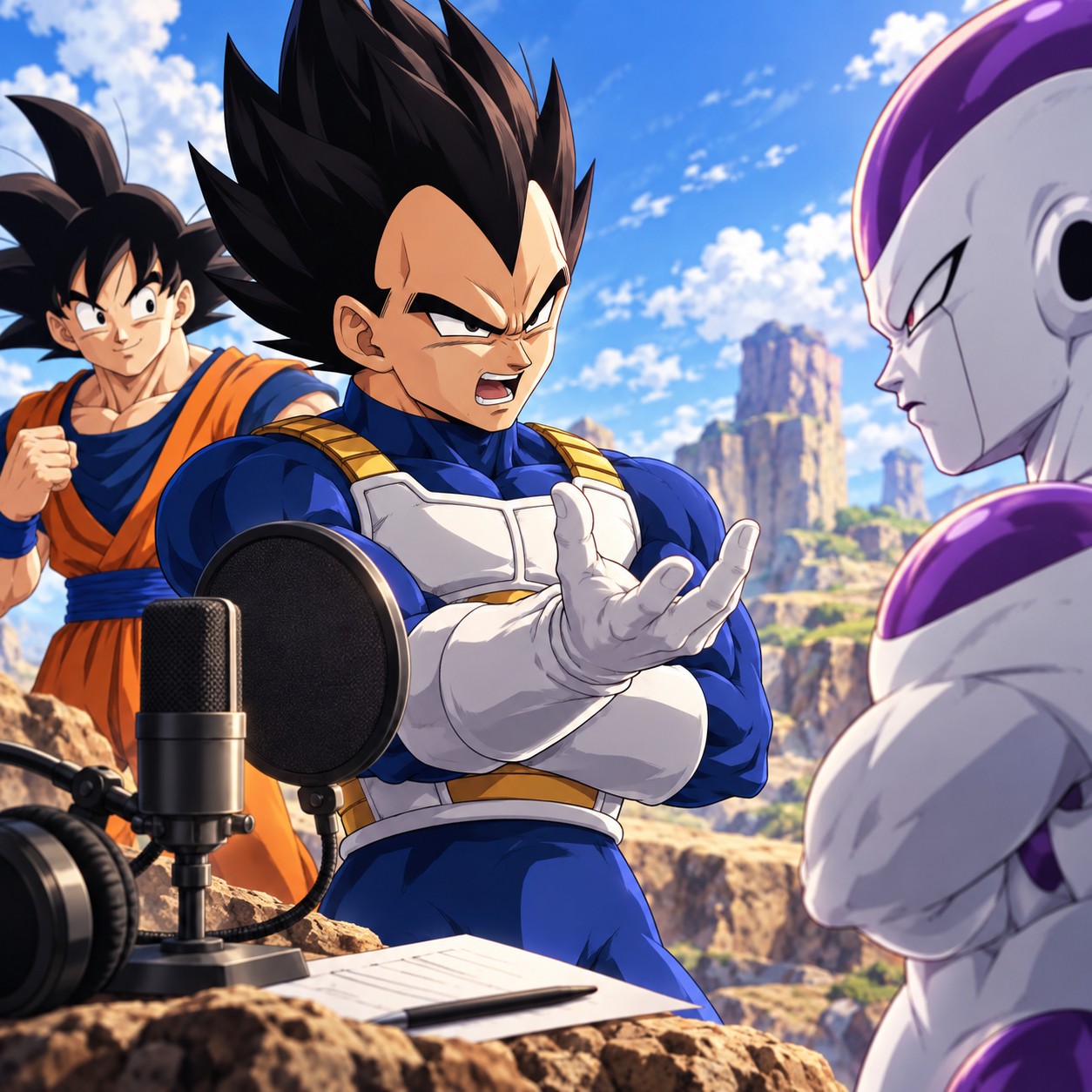 Vegeta AI voice for fan dub rival scenes