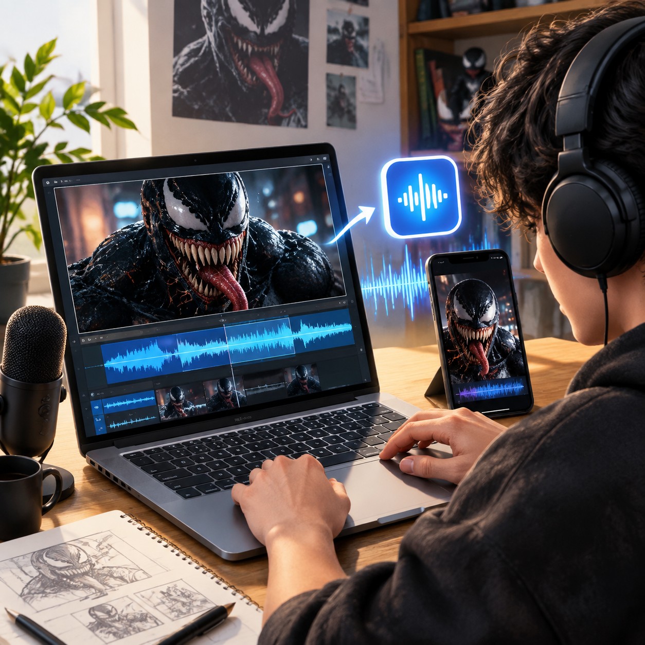 Venom AI voice for dark meme reaction cuts