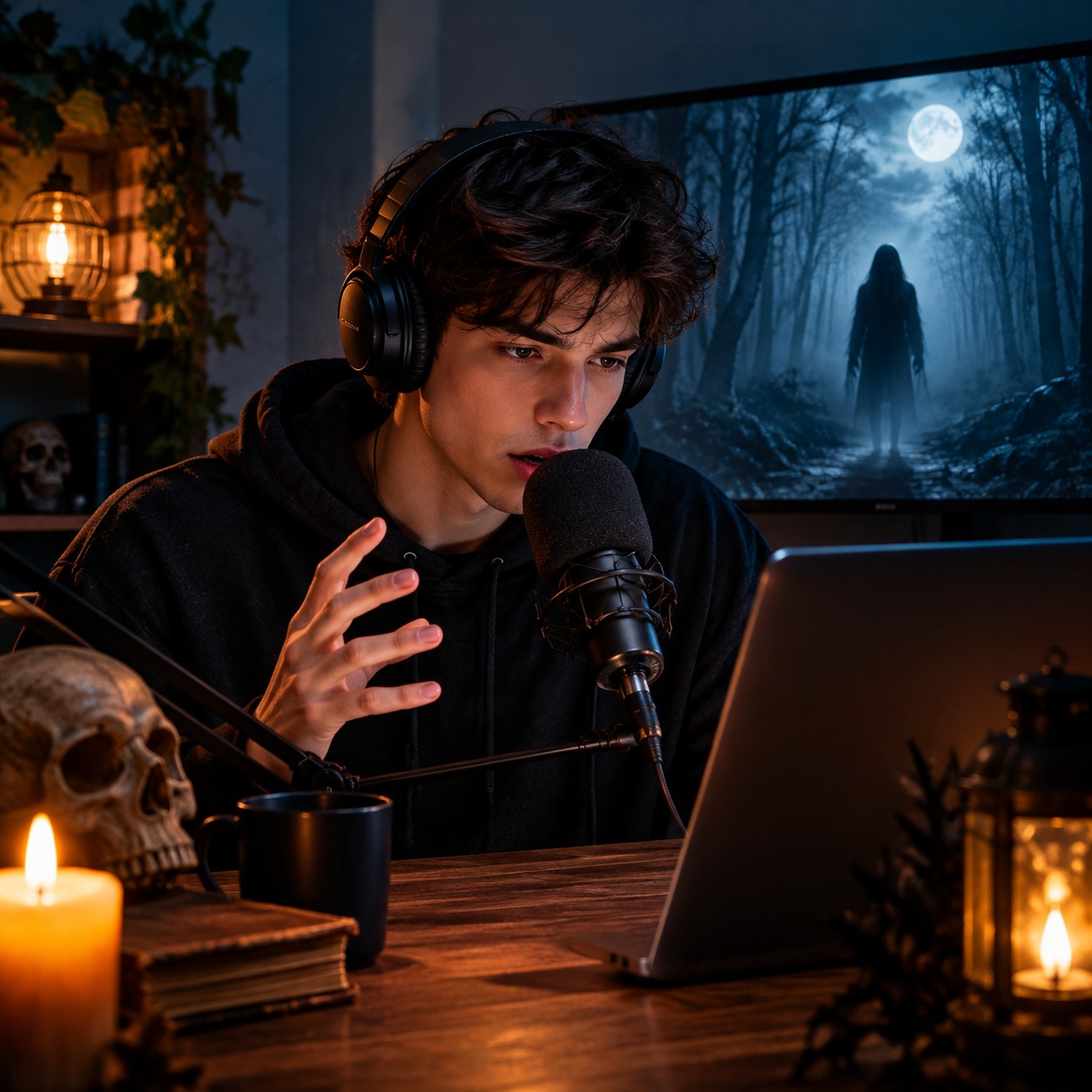 Venom AI voice for a horror warning short
