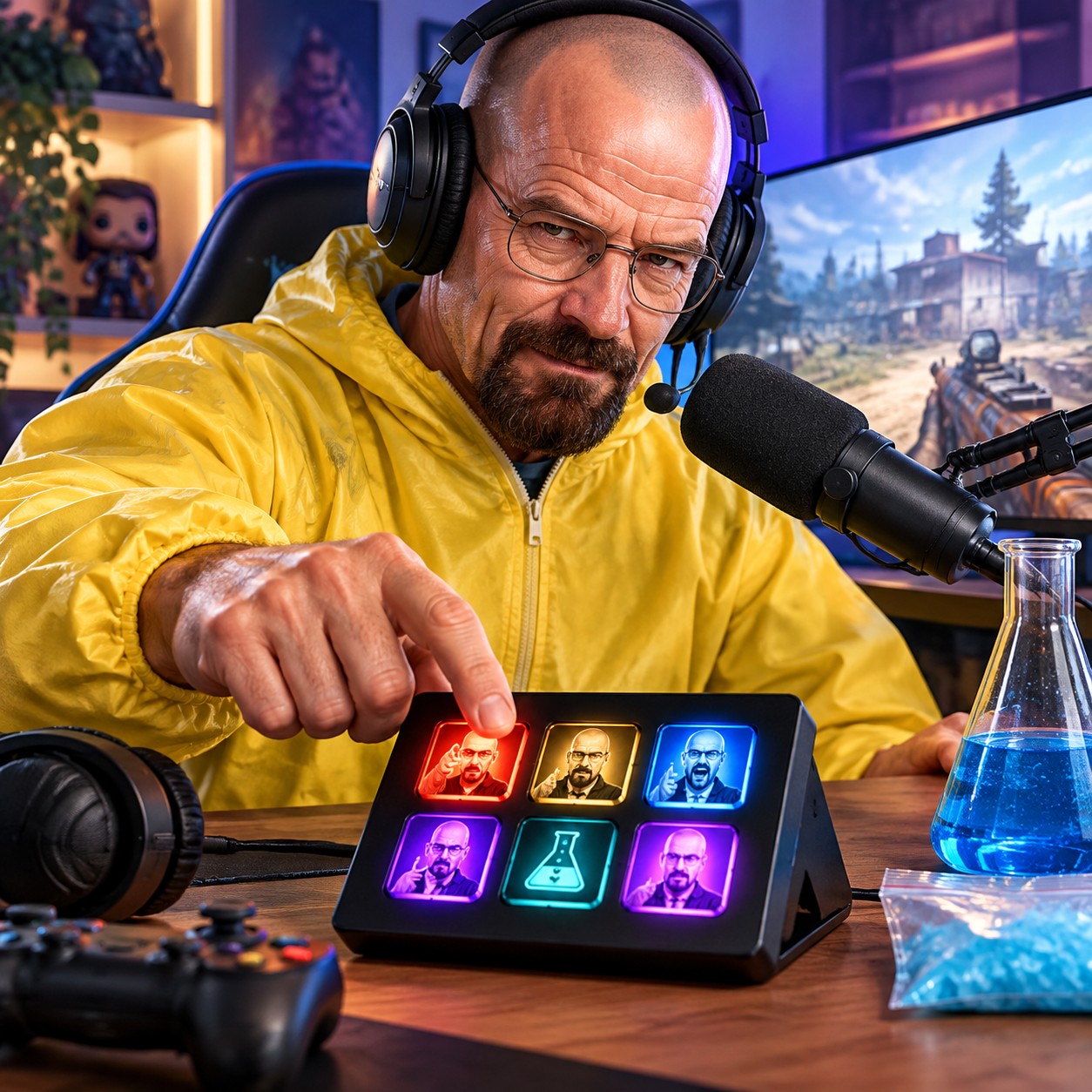 Walter White AI voice for gaming taunt clips