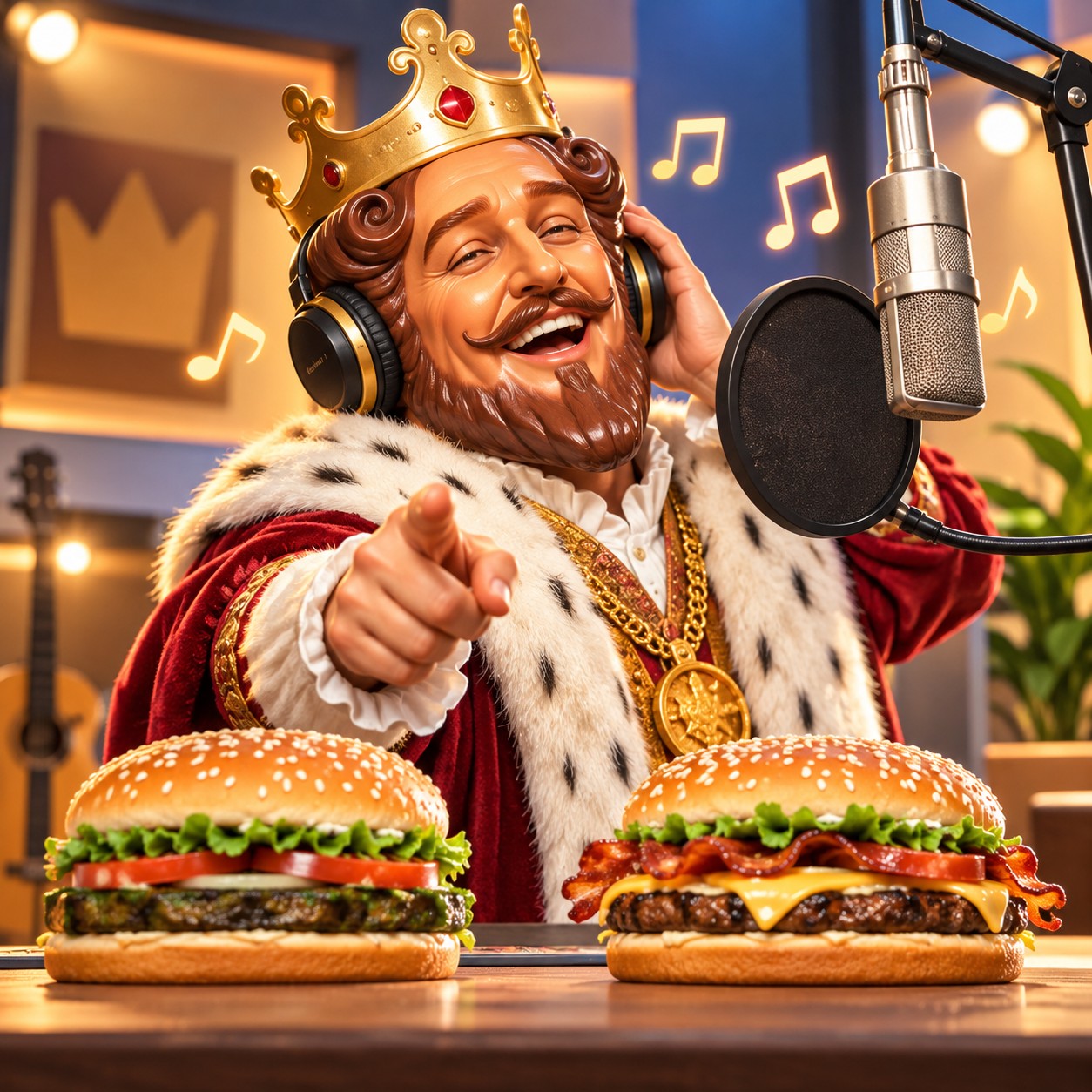 Whopper Guy AI voice for Burger King jingle draft audio