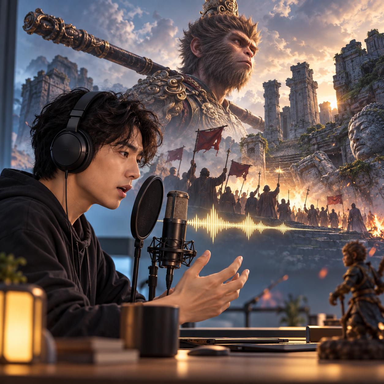 Wukong AI voice over action trailer edits