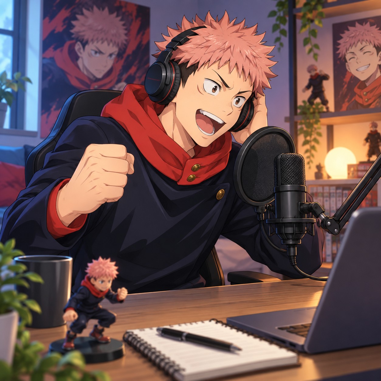 Yuji Itadori AI voice delivering a roleplay reply