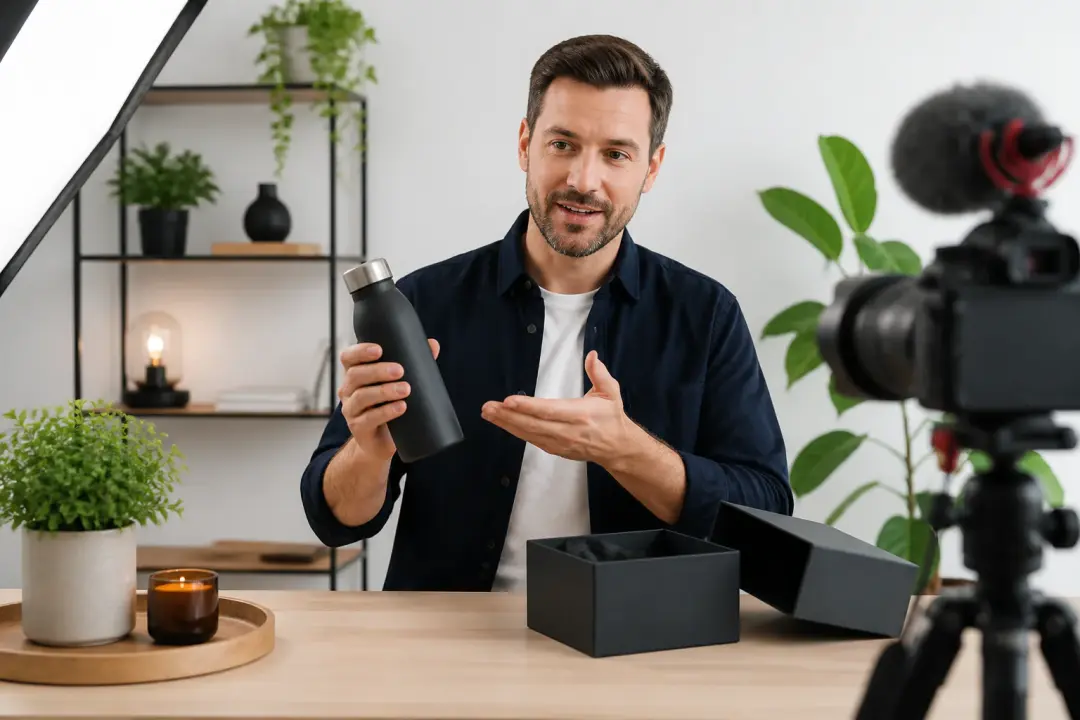 Add narration to explain a product finished video scene
