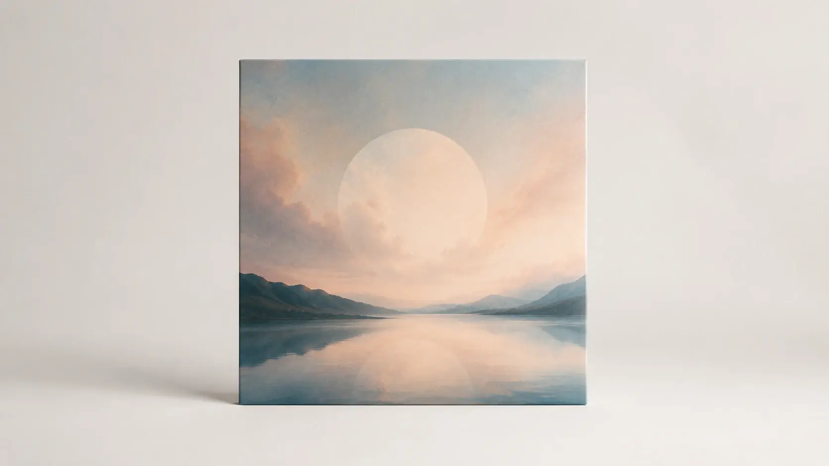 Finished album cover art created in VideoAI from a prompt describing mood and color