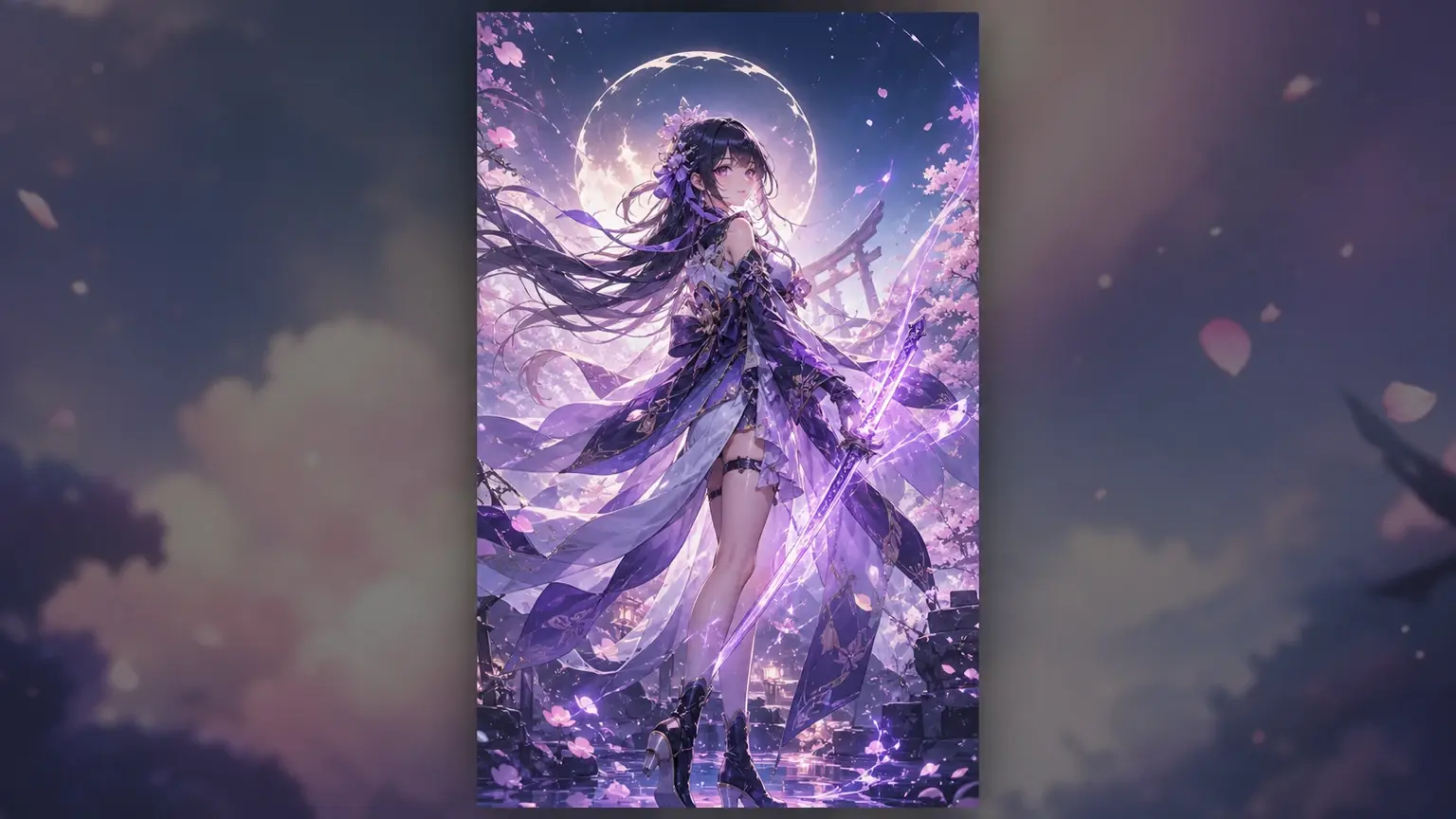 Vertical social poster made with an ai anime generator for a profile feed