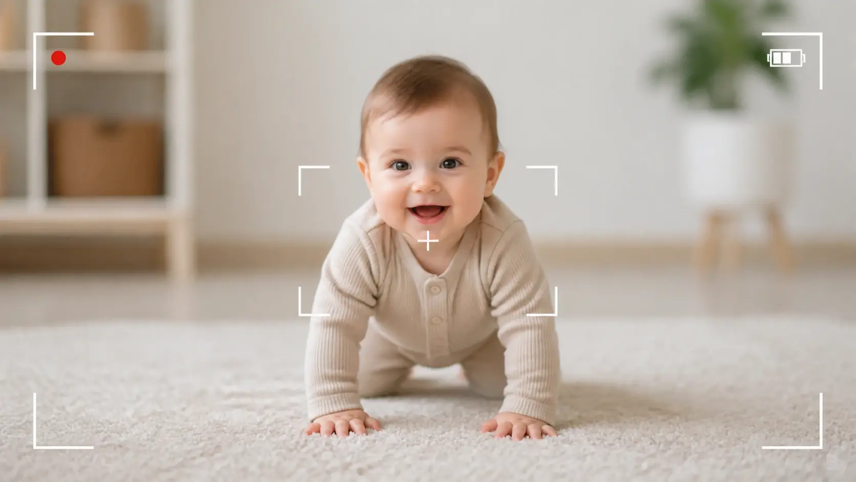 Same baby character kept consistent across several video shots in one series