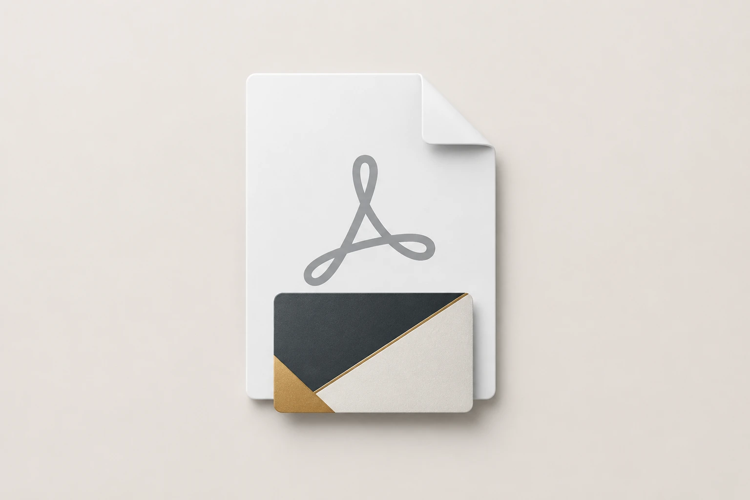 Chosen business card design downloading as a high resolution PDF file for print