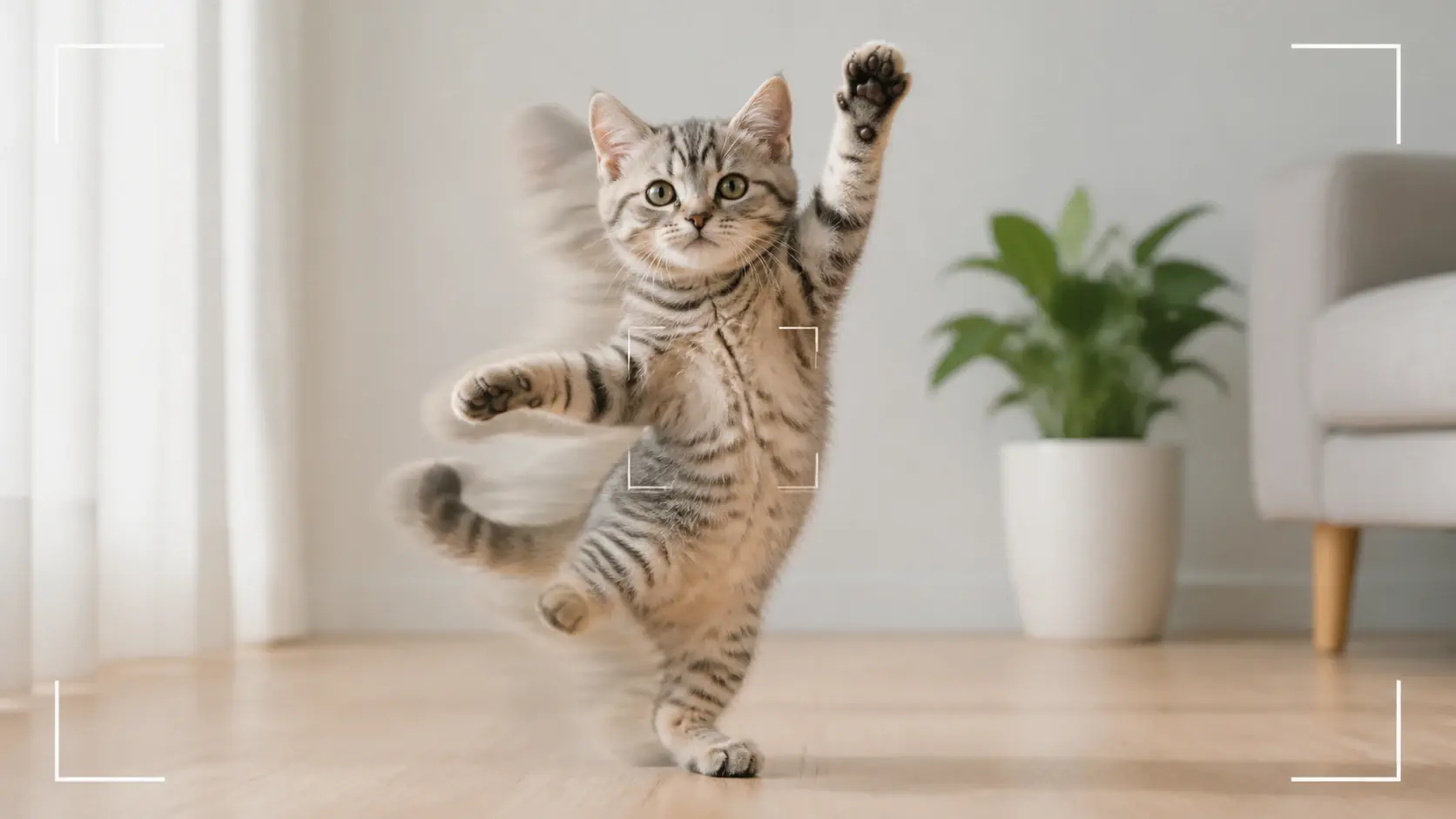 A cat photo and a rabbit photo prepared the same way as a dog for ai cat dancing