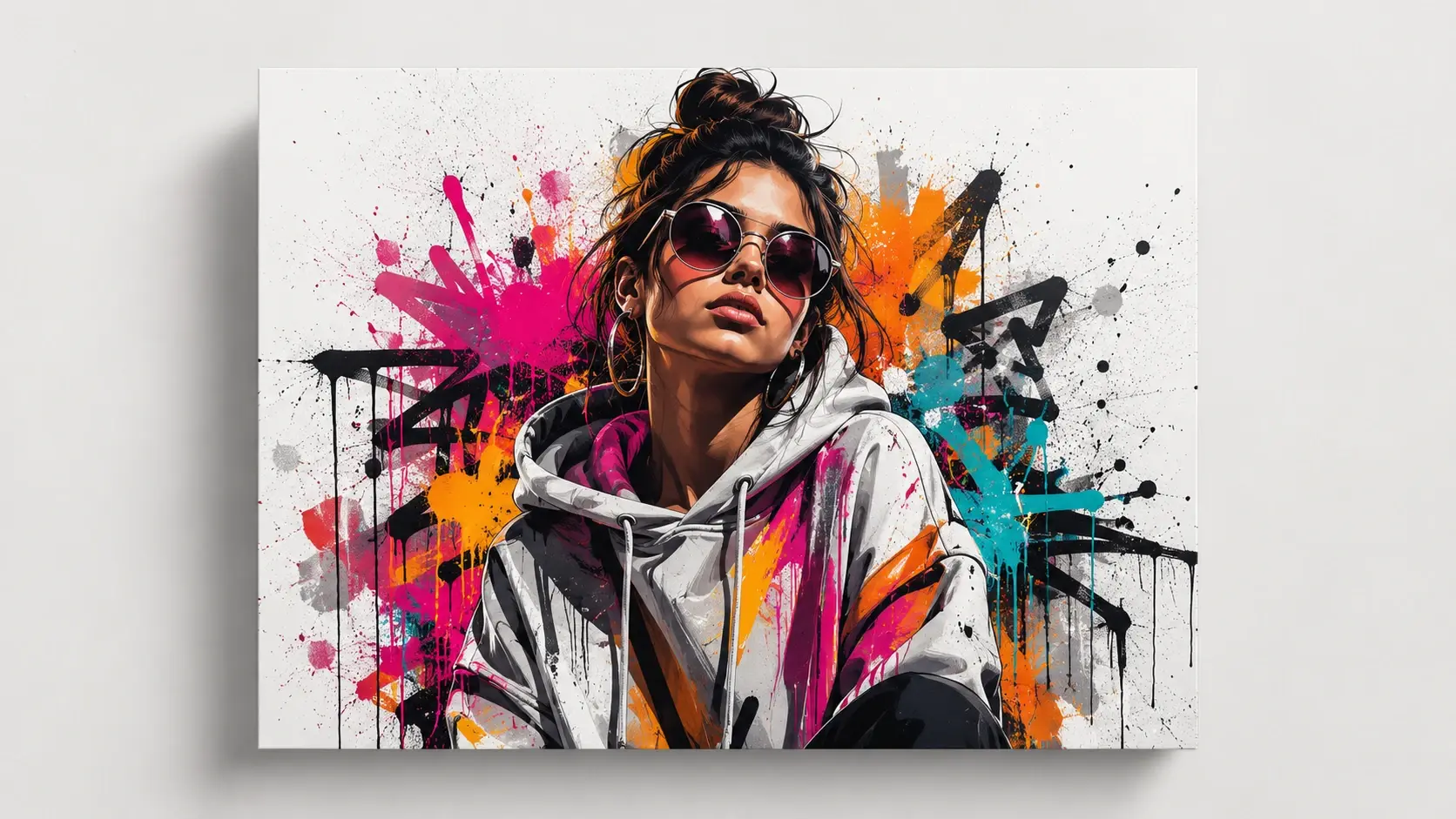 4K graffiti poster exported without a watermark at full resolution