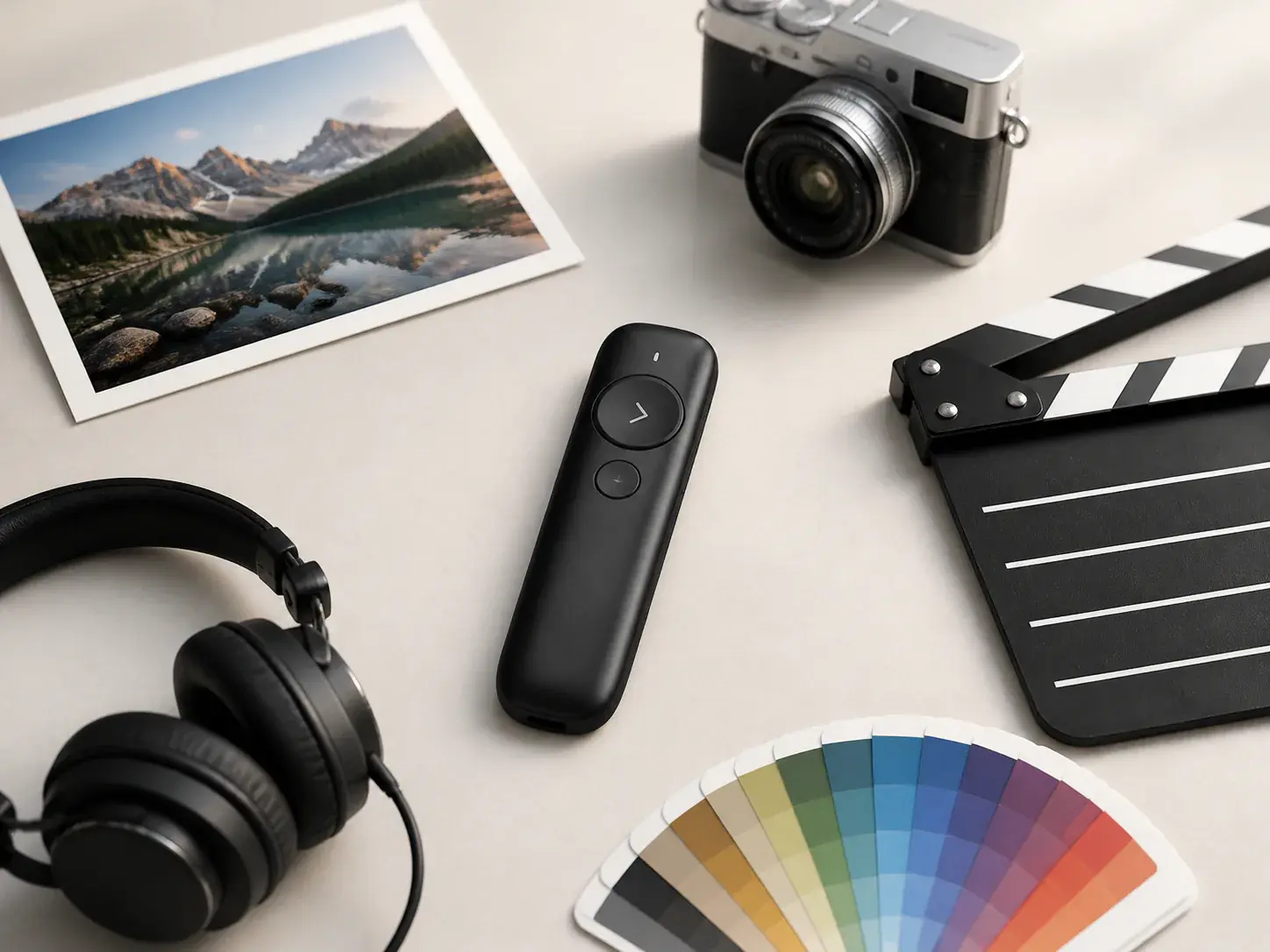 Reference images video clips and audio cues assigned to a creator video plan